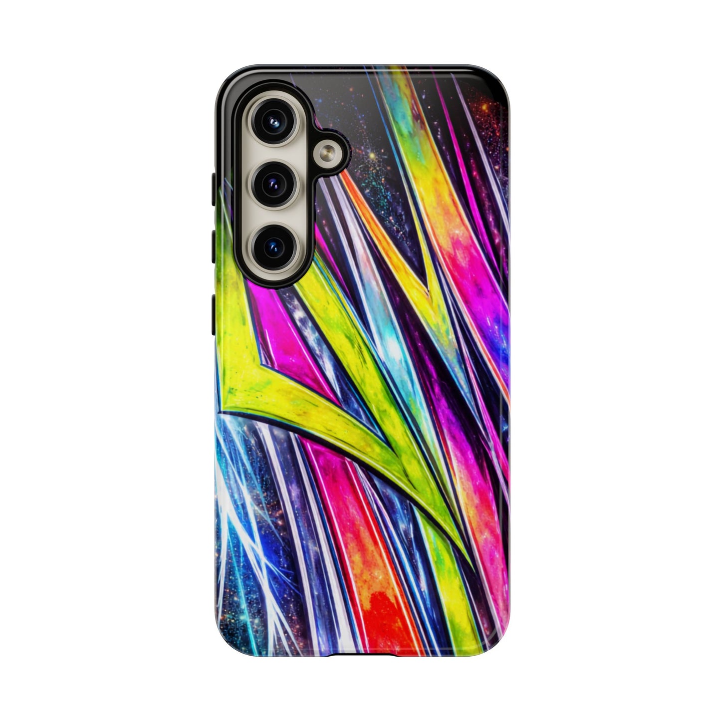 Neon Graffiti Phone Case | Tough Case, Vivid Abstract Street Art