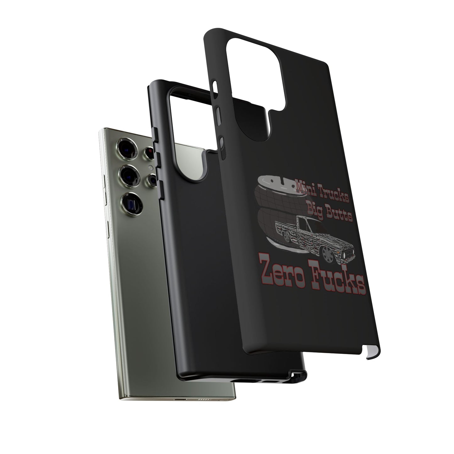 Funny Phone Case - Mini Trucks Big Butts Zero F@cks, Gift for Truck Lovers, Car