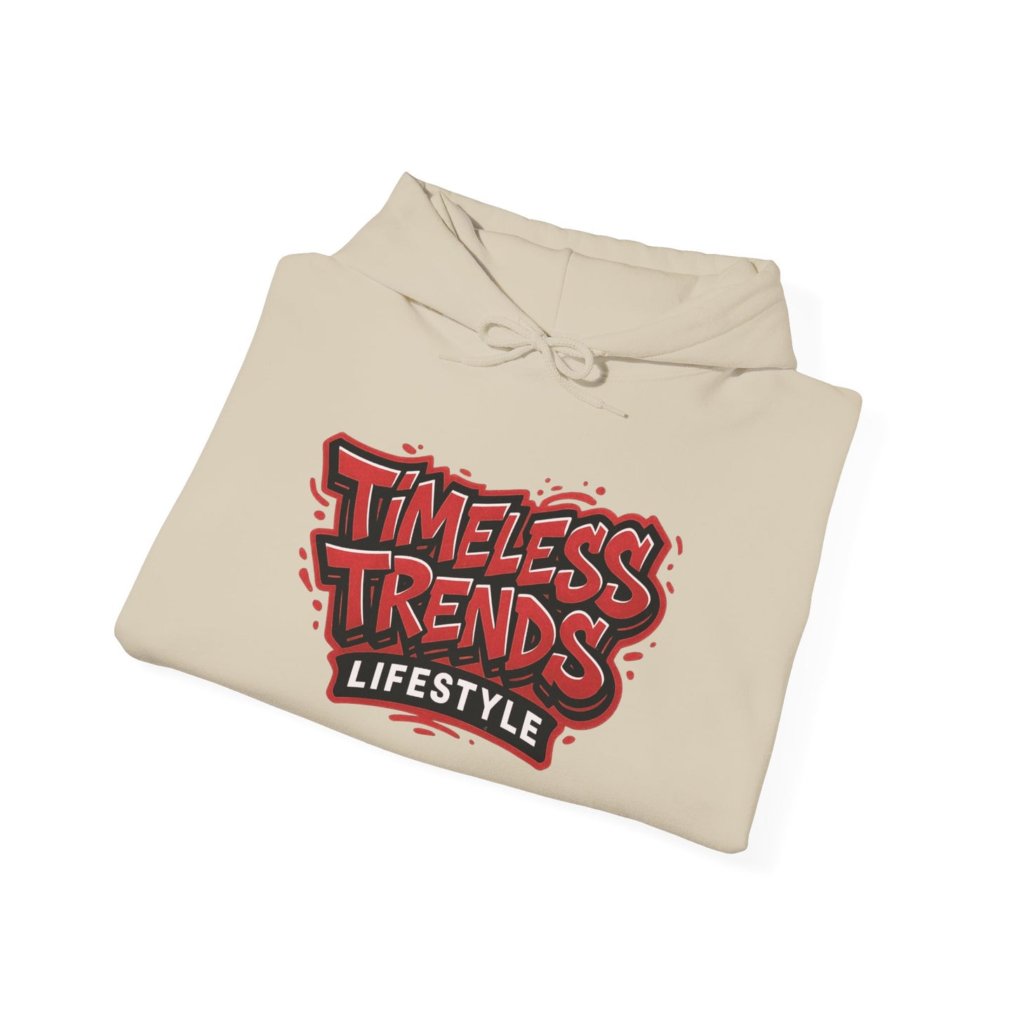 Timeless Trends Lifestyle Hoodie — Retro Streetwear Logo Pullover