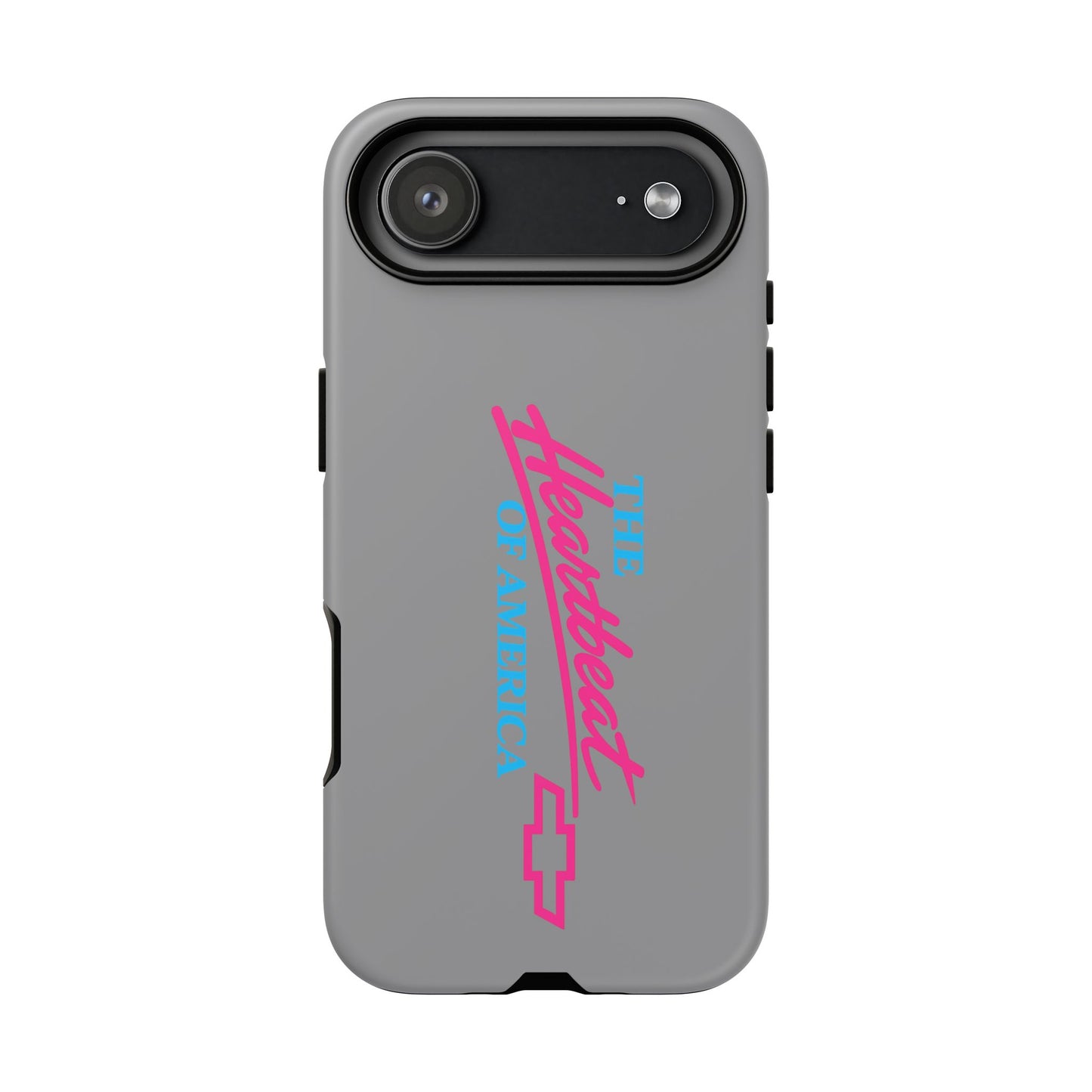 Silver “The Heartbeat of America” Retro Chevy Logo, Slim Protective Cover