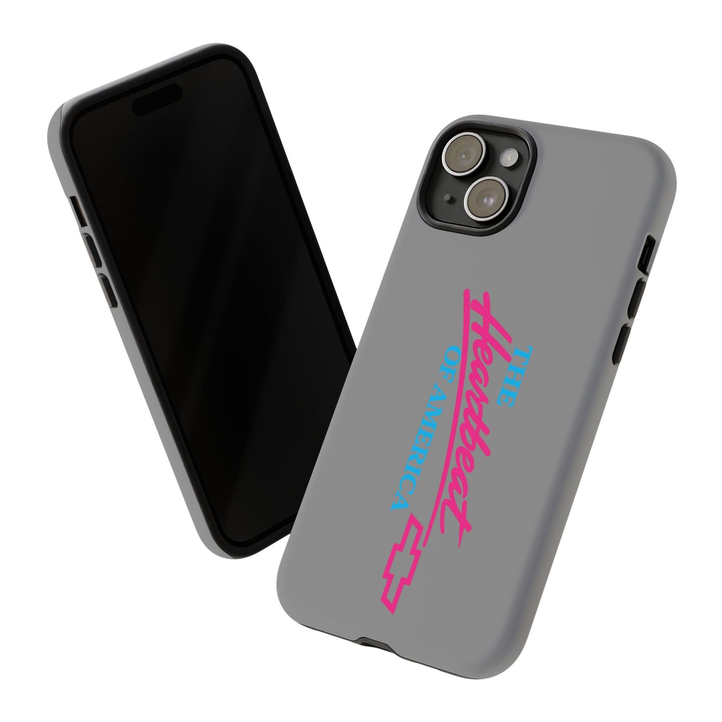 Silver “The Heartbeat of America” Retro Chevy Logo, Slim Protective Cover