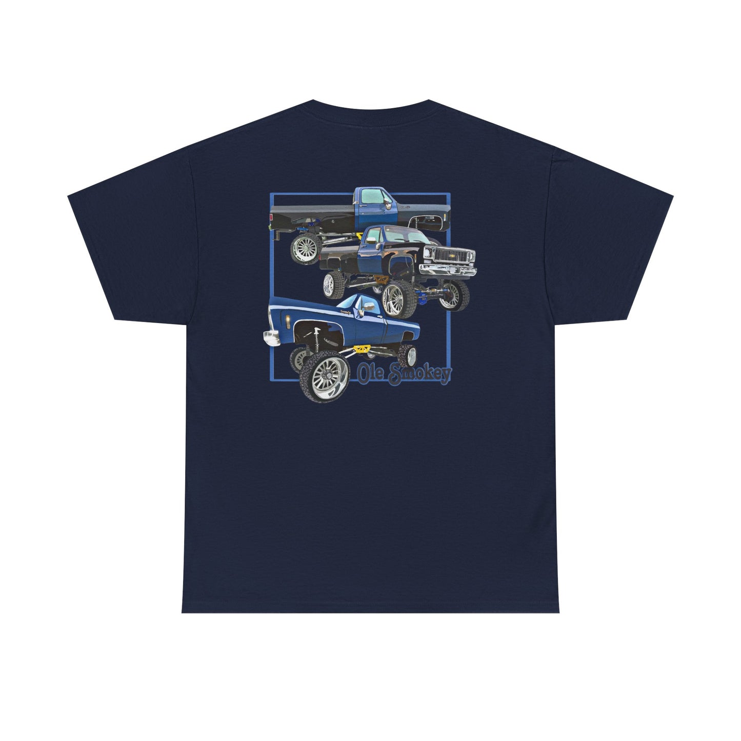 Classic Chevy Truck Tee — Vintage Blue Pickup Graphic Shirt