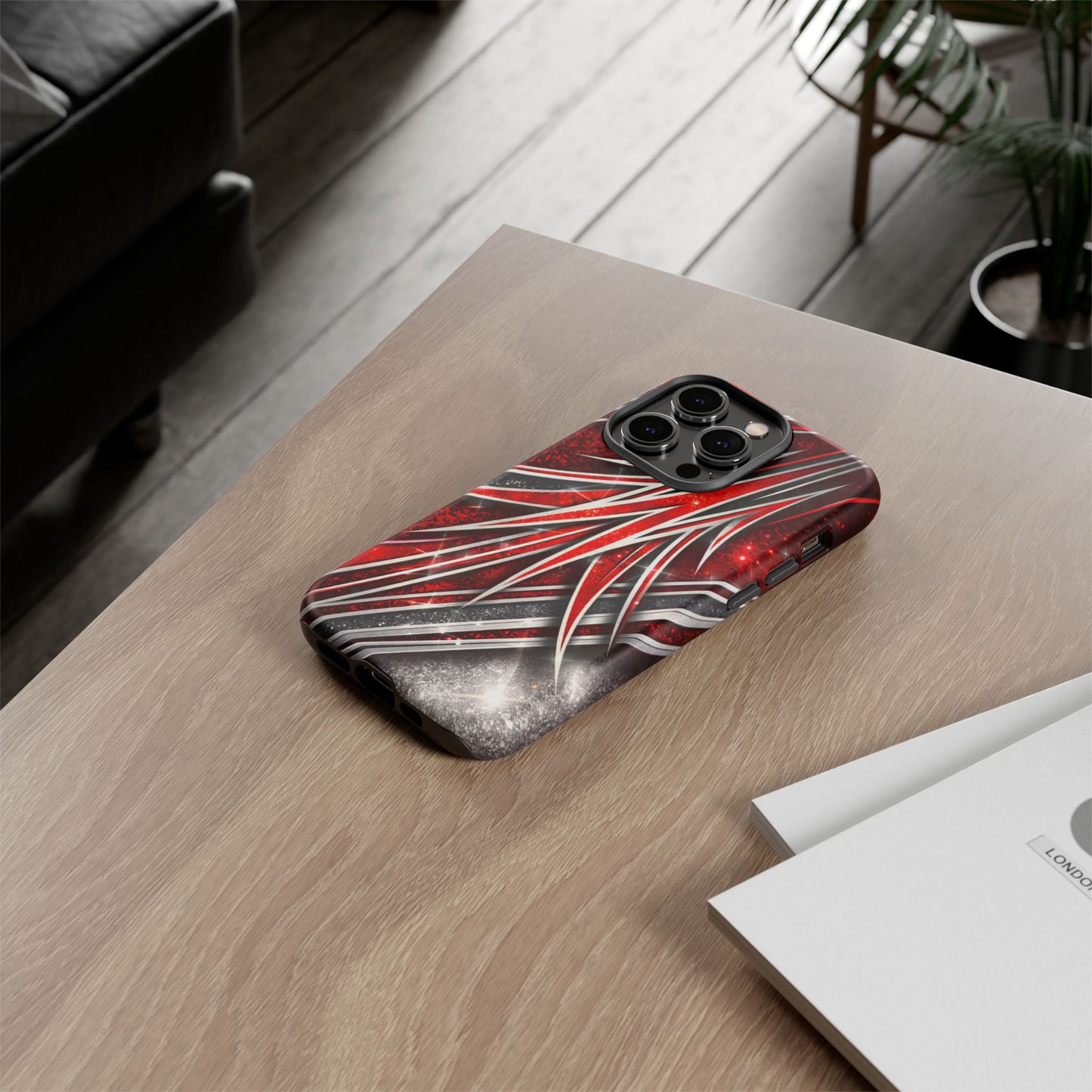 Mini Truck Inspired Pinstripe Graphic Heavy Duty Phone Case