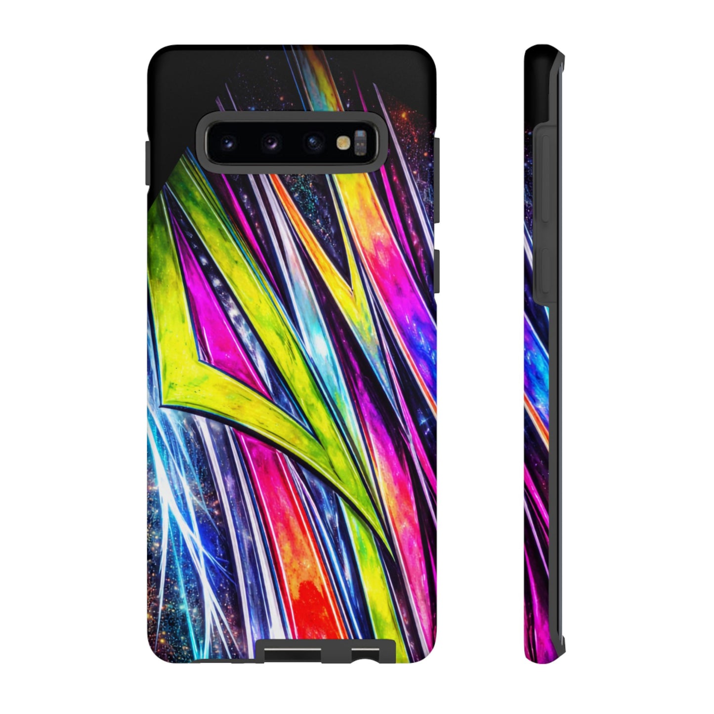 Neon Graffiti Phone Case | Tough Case, Vivid Abstract Street Art