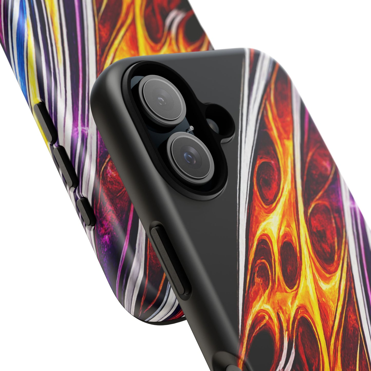 Flaming Abstract Stripes Tough Case | Colorful Phone Cover