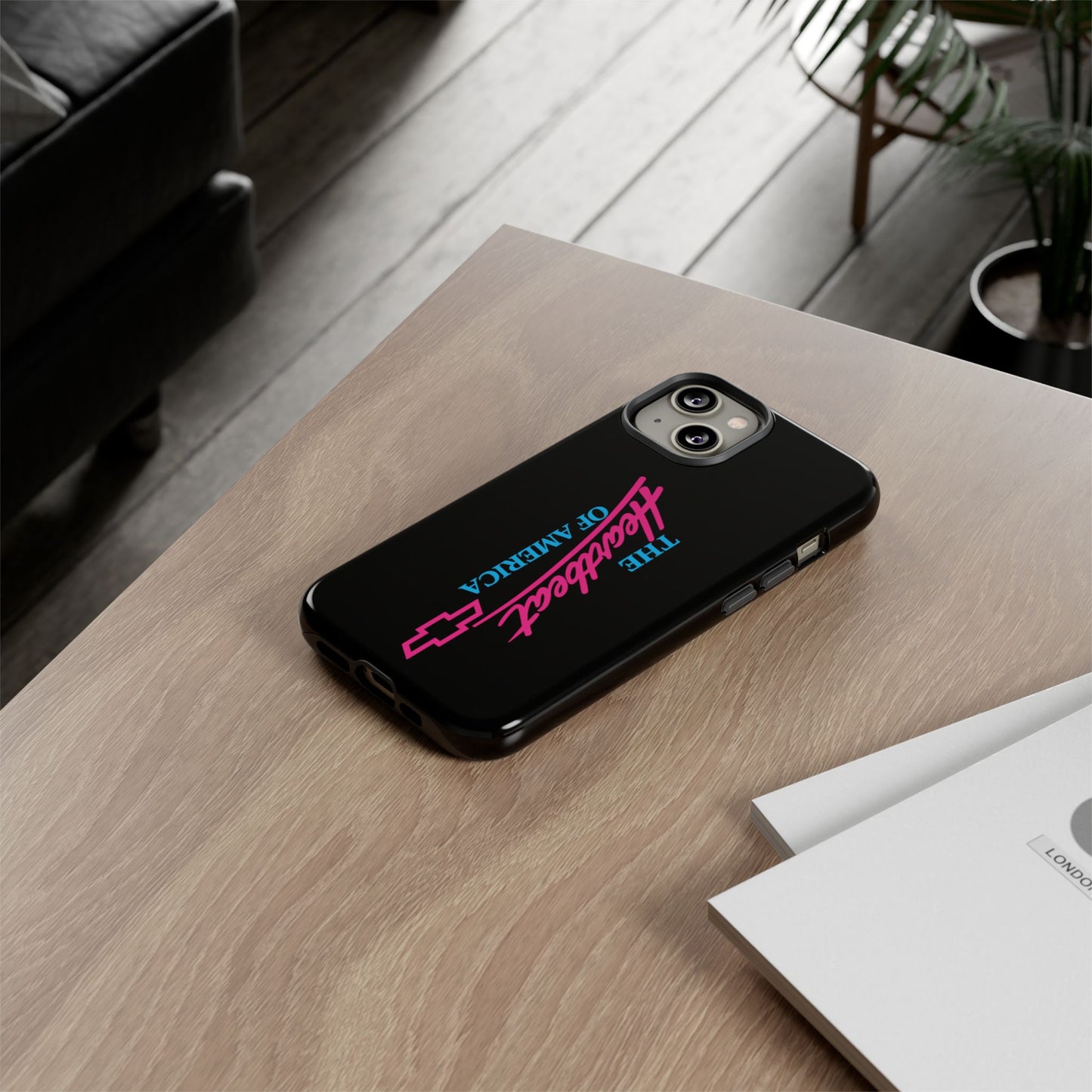 Phone Case — “The Heartbeat of America” Retro Chevy Logo, Slim Protective Cover