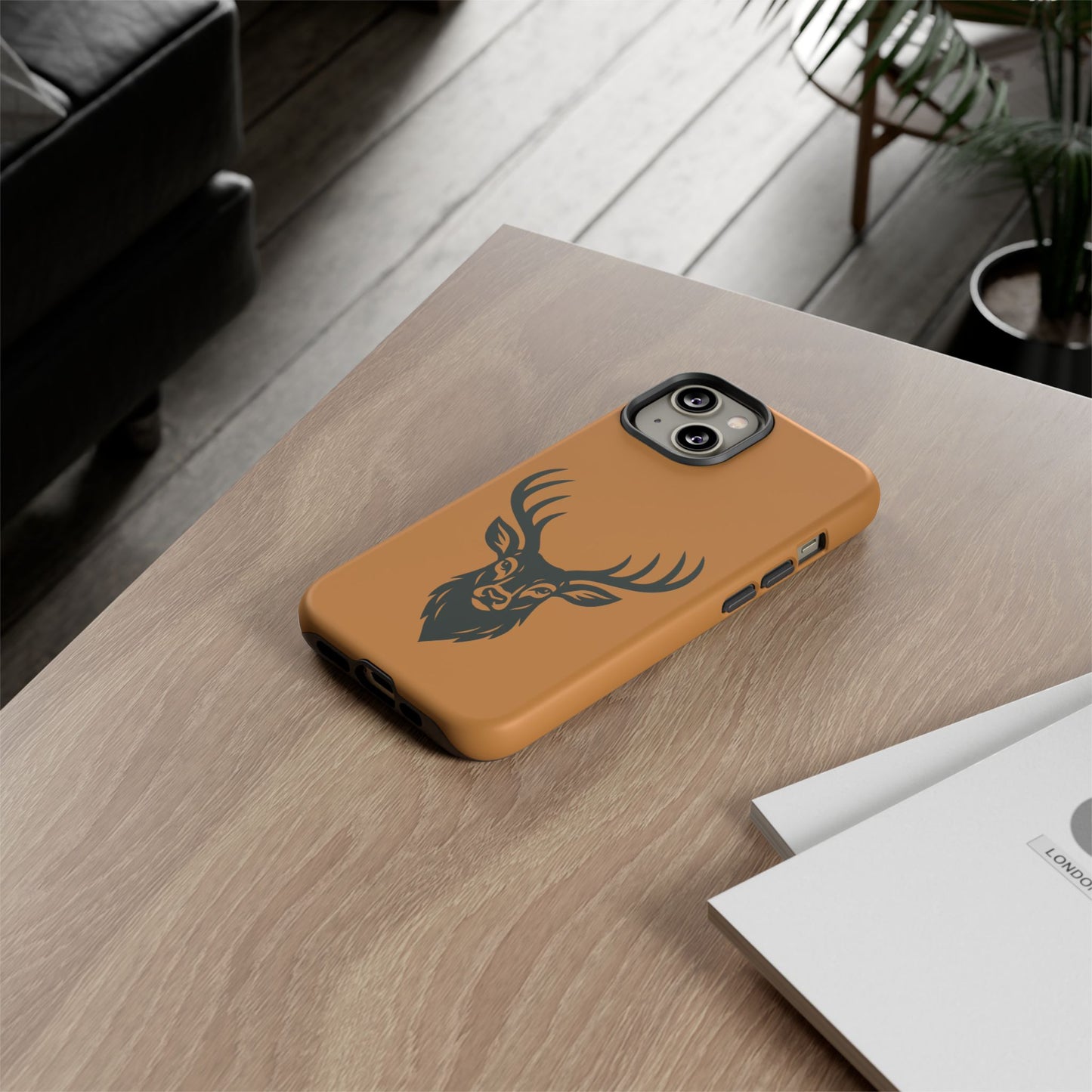 Phone Cases, Deer Buck with Antlers Wildlife Nature Design, Animal Lover Gift,