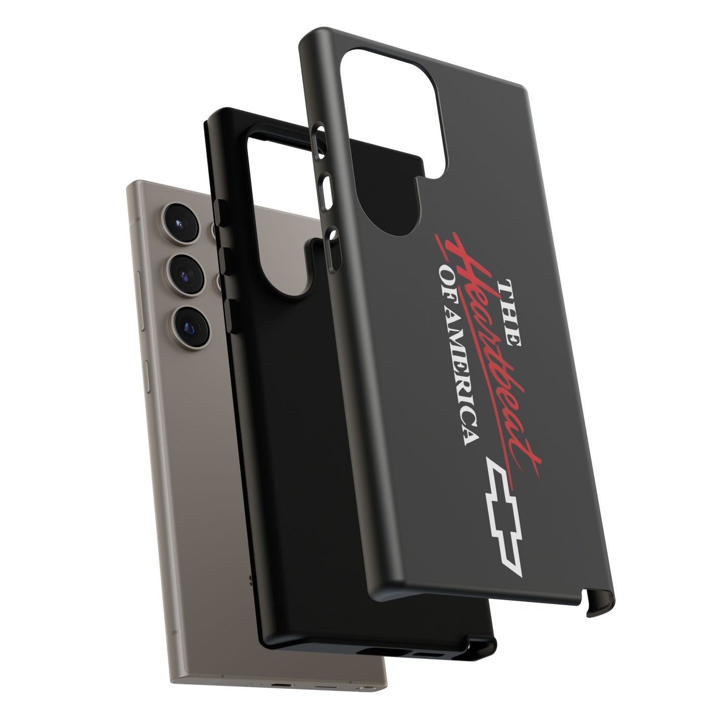 Chevy Phone Case, Tough Cases for Car Lovers, Vintage Style Cover, Heartbeat