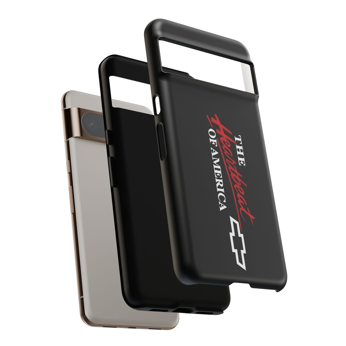Chevy Phone Case, Tough Cases for Car Lovers, Vintage Style Cover, Heartbeat