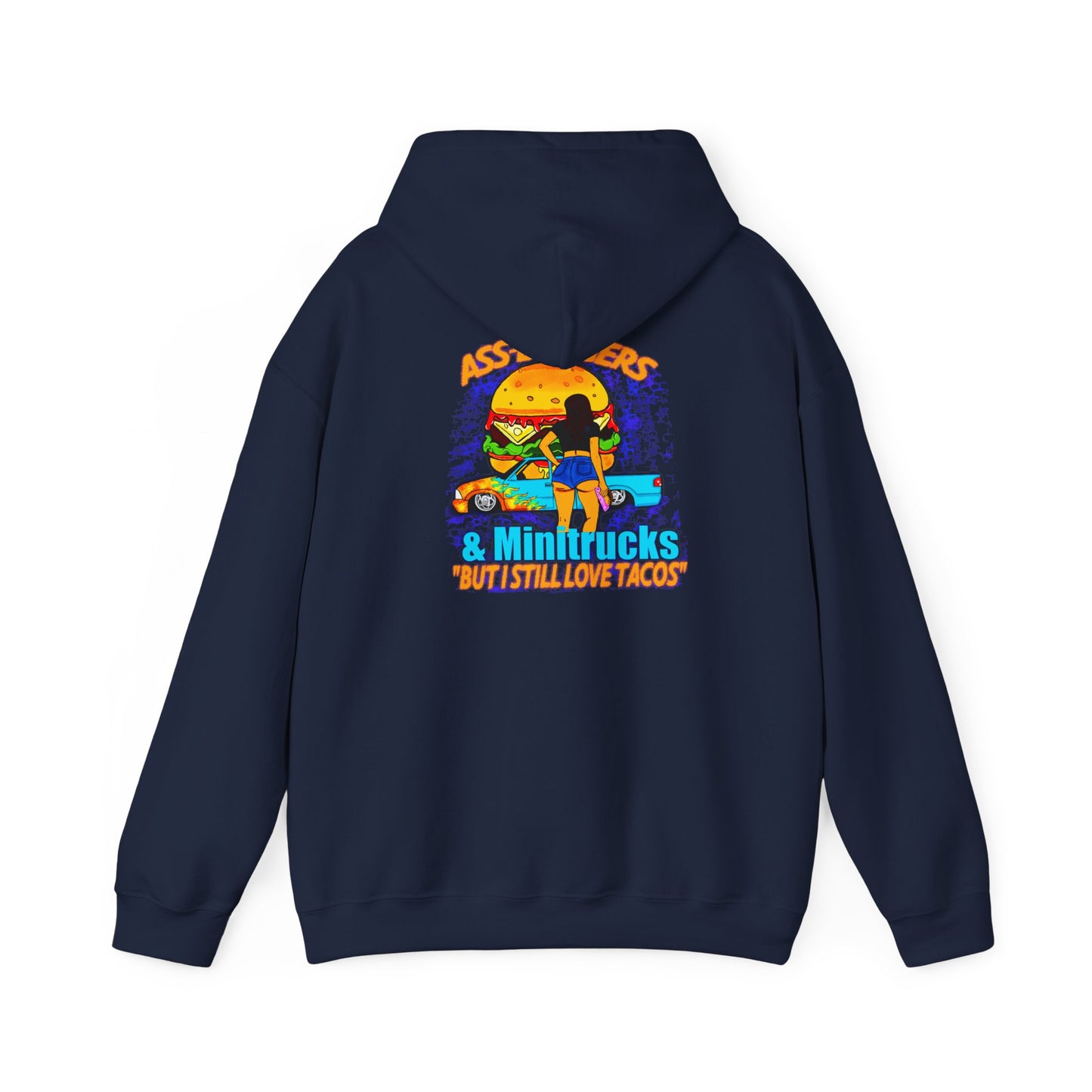 Minitrucks and Tacos Hoodie — Vintage Truck Graphic Sweatshirt