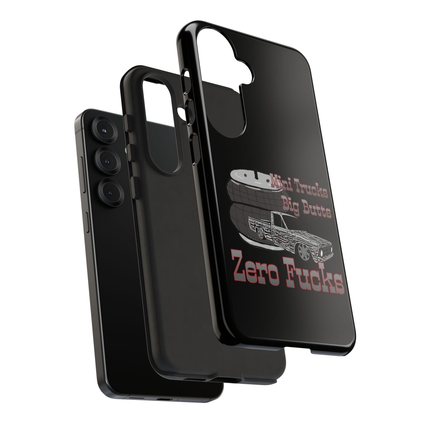 Funny Phone Case - Mini Trucks Big Butts Zero F@cks, Gift for Truck Lovers, Car