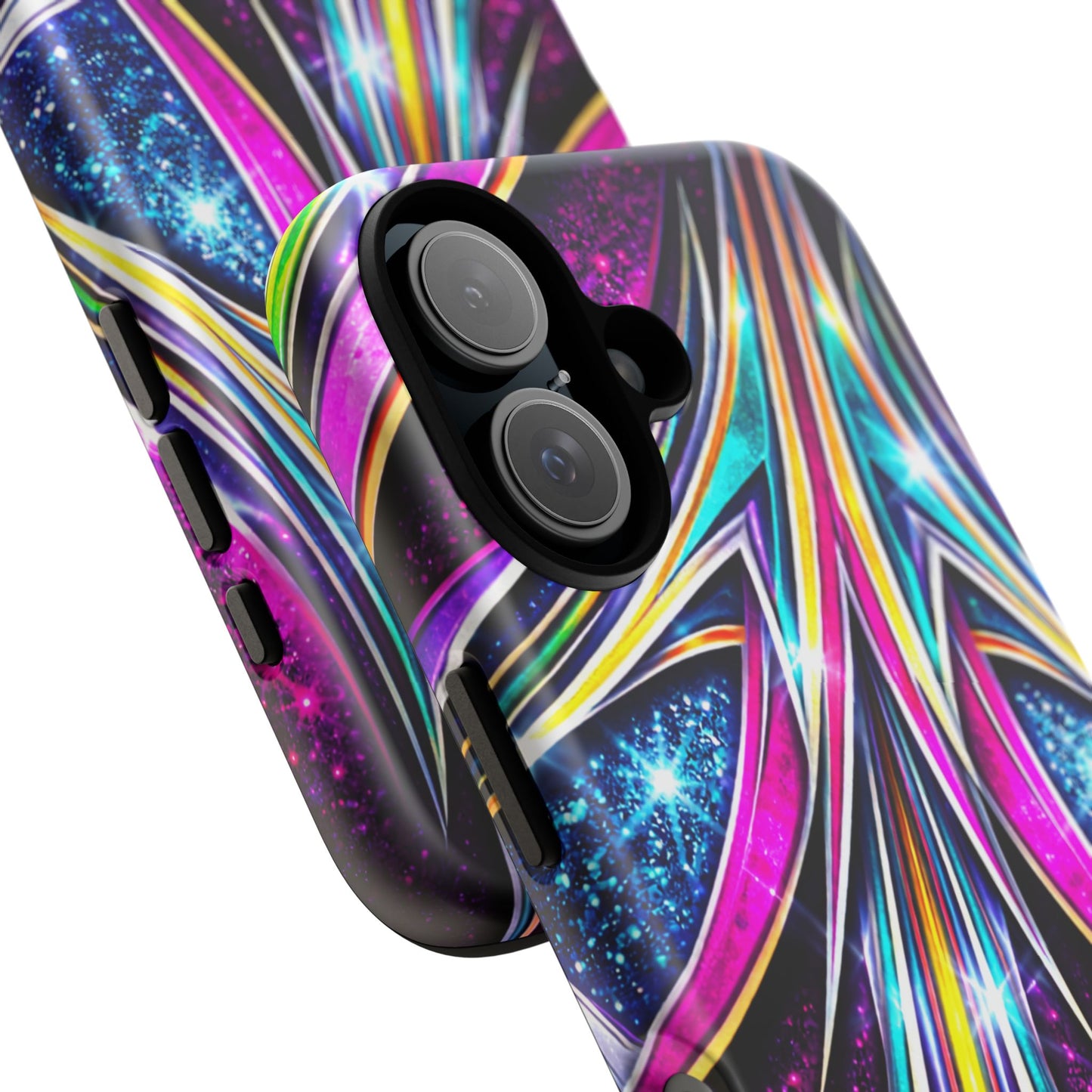 Custom Lowrider Pinstripe Swirl Tough Phone Case – Impact Resistant