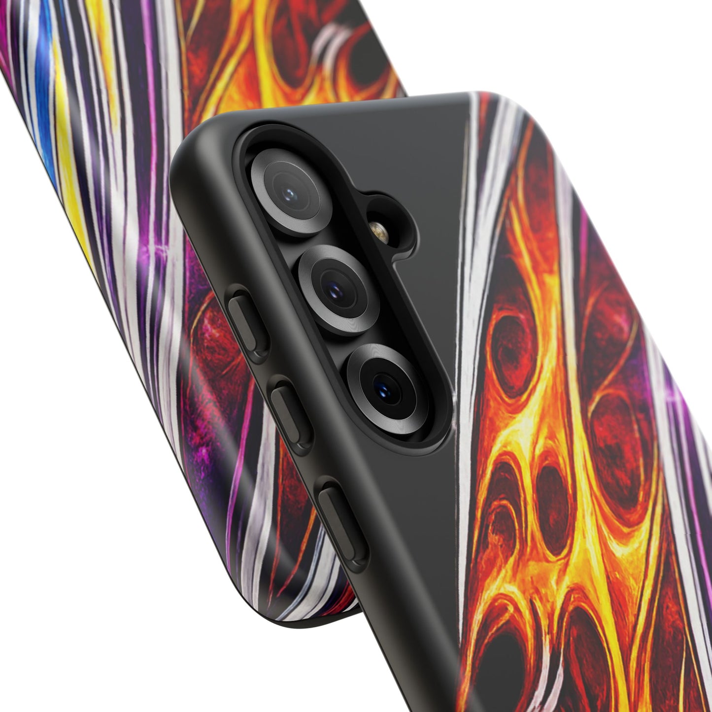 Flaming Abstract Stripes Tough Case | Colorful Phone Cover