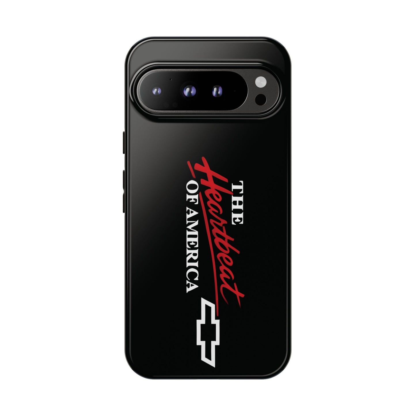 Chevy Phone Case, Tough Cases for Car Lovers, Vintage Style Cover, Heartbeat