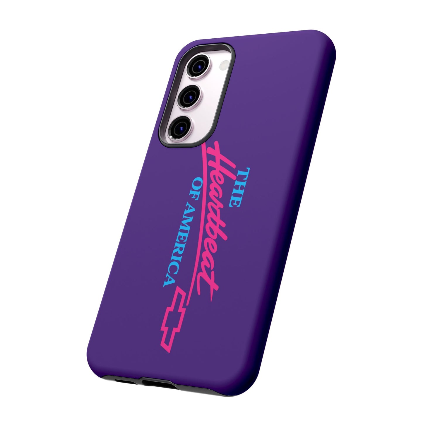 Purple  “The Heartbeat of America” Retro Chevy Logo, Slim Protective Cover
