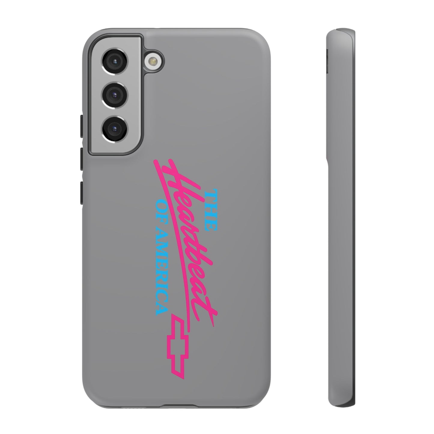 Silver “The Heartbeat of America” Retro Chevy Logo, Slim Protective Cover