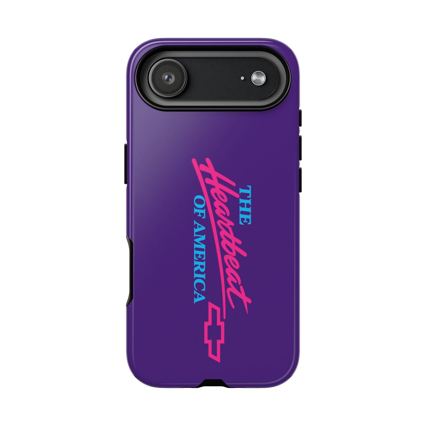 Purple  “The Heartbeat of America” Retro Chevy Logo, Slim Protective Cover