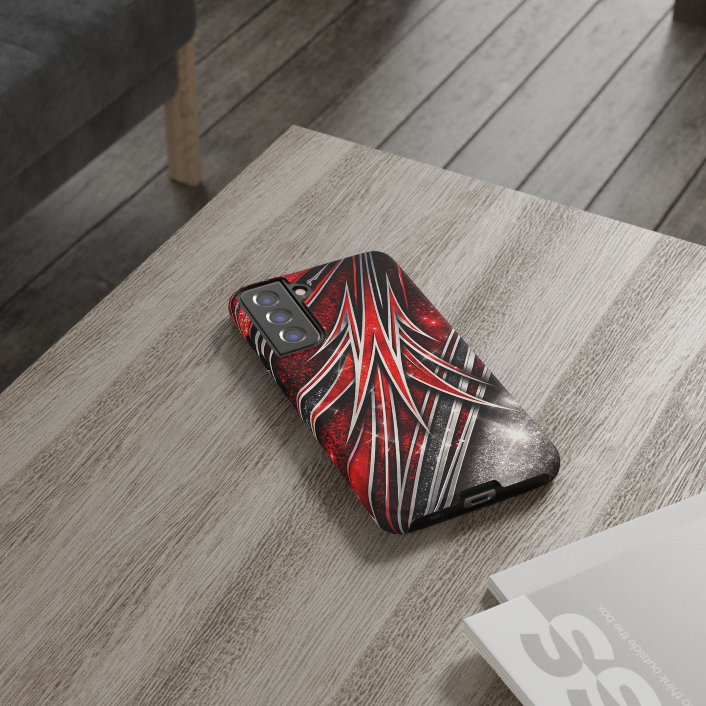 Mini Truck Inspired Pinstripe Graphic Heavy Duty Phone Case