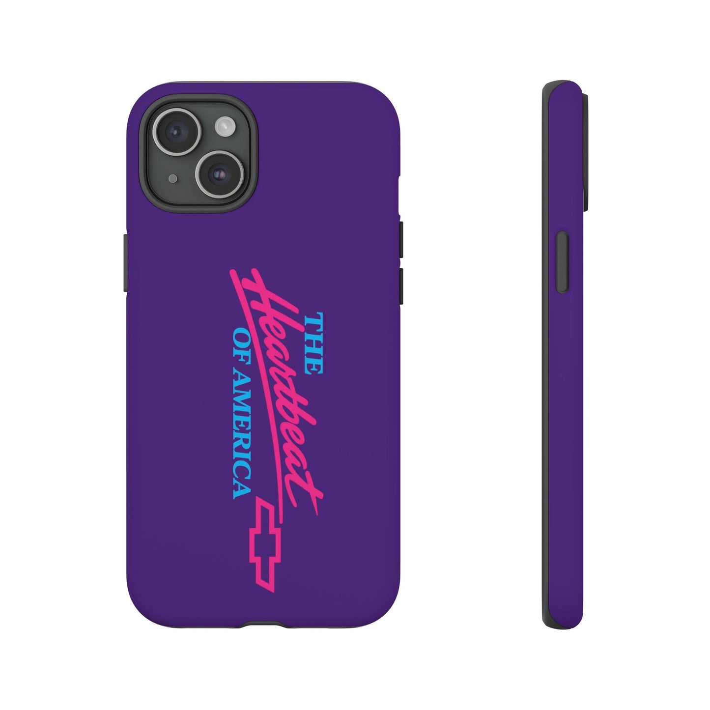 Purple  “The Heartbeat of America” Retro Chevy Logo, Slim Protective Cover