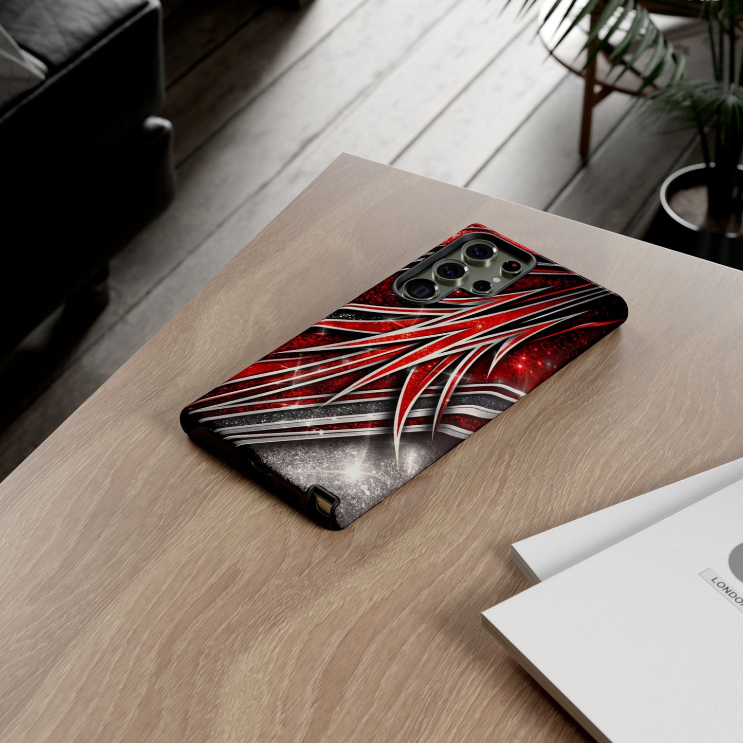 Mini Truck Inspired Pinstripe Graphic Heavy Duty Phone Case