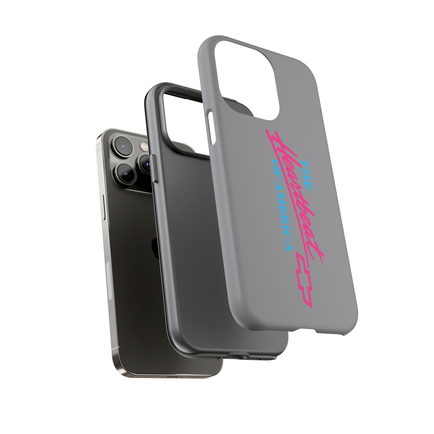 Silver “The Heartbeat of America” Retro Chevy Logo, Slim Protective Cover