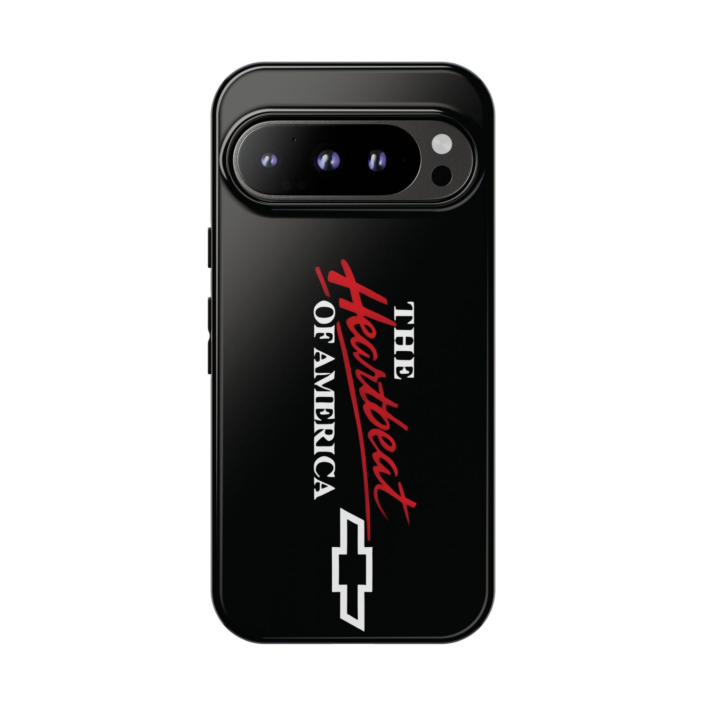 Chevy Phone Case, Tough Cases for Car Lovers, Vintage Style Cover, Heartbeat