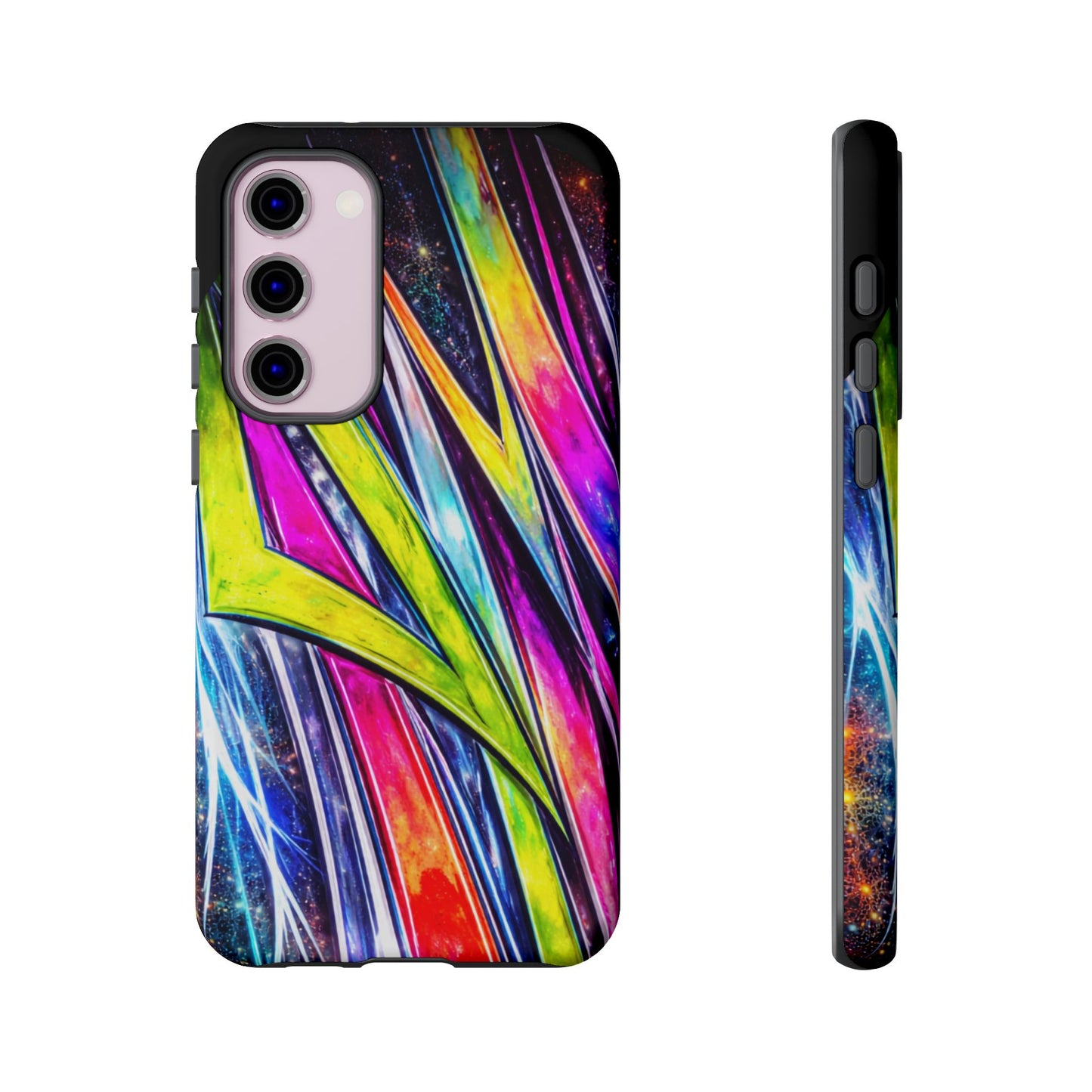 Neon Graffiti Phone Case | Tough Case, Vivid Abstract Street Art