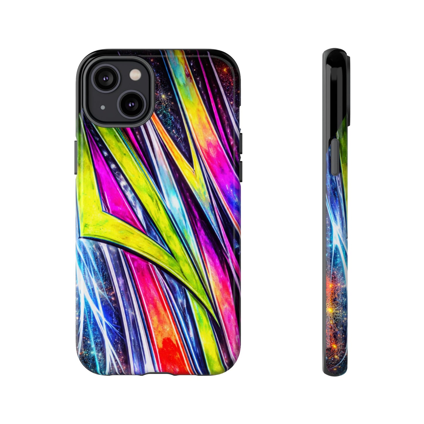 Neon Graffiti Phone Case | Tough Case, Vivid Abstract Street Art
