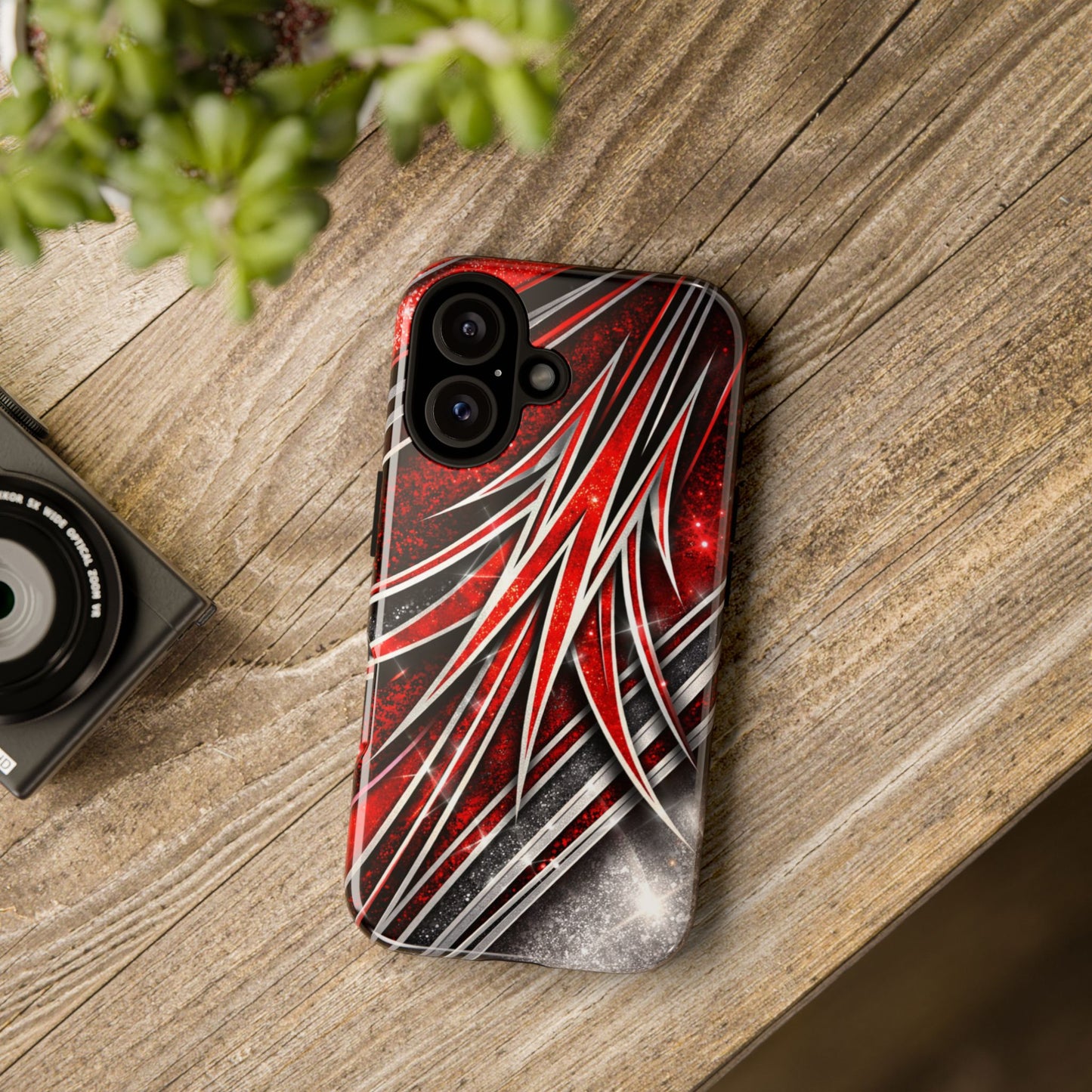 Mini Truck Inspired Pinstripe Graphic Heavy Duty Phone Case