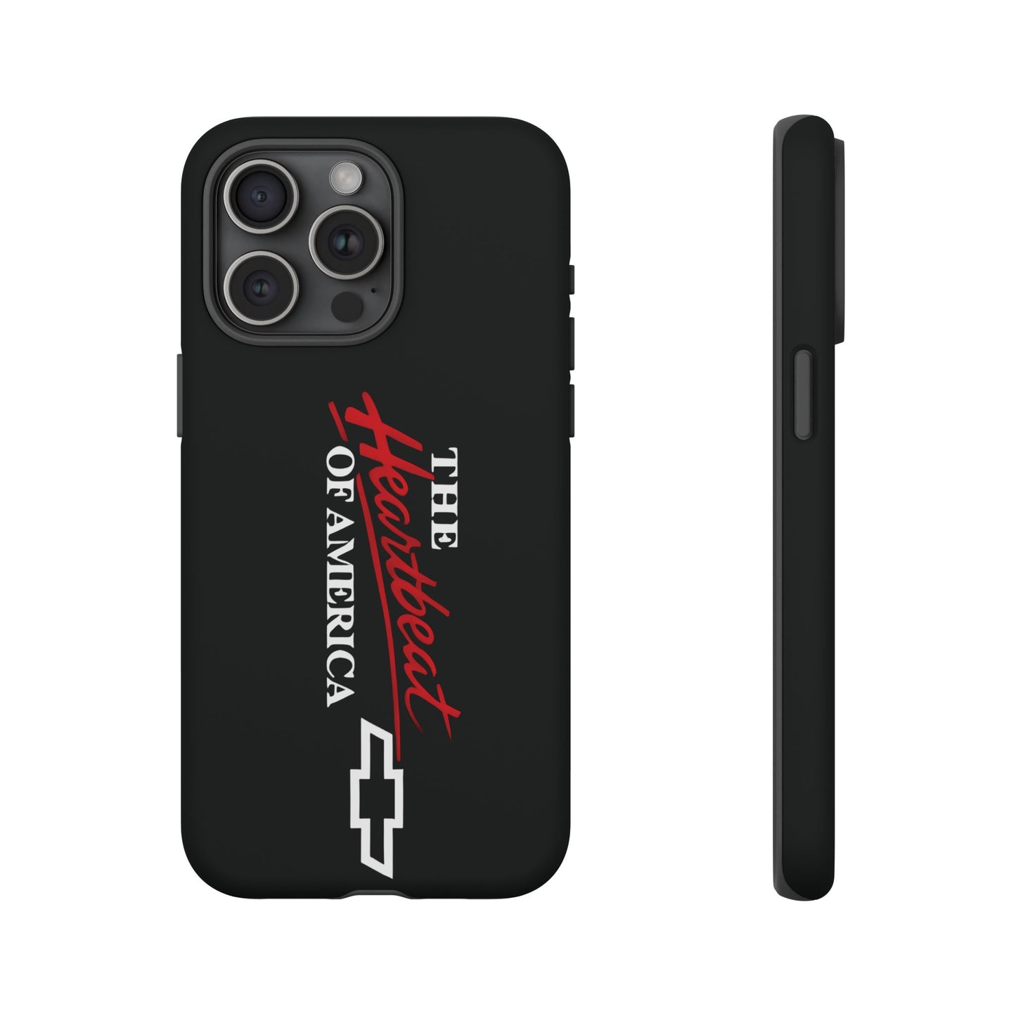Chevy Phone Case, Tough Cases for Car Lovers, Vintage Style Cover, Heartbeat