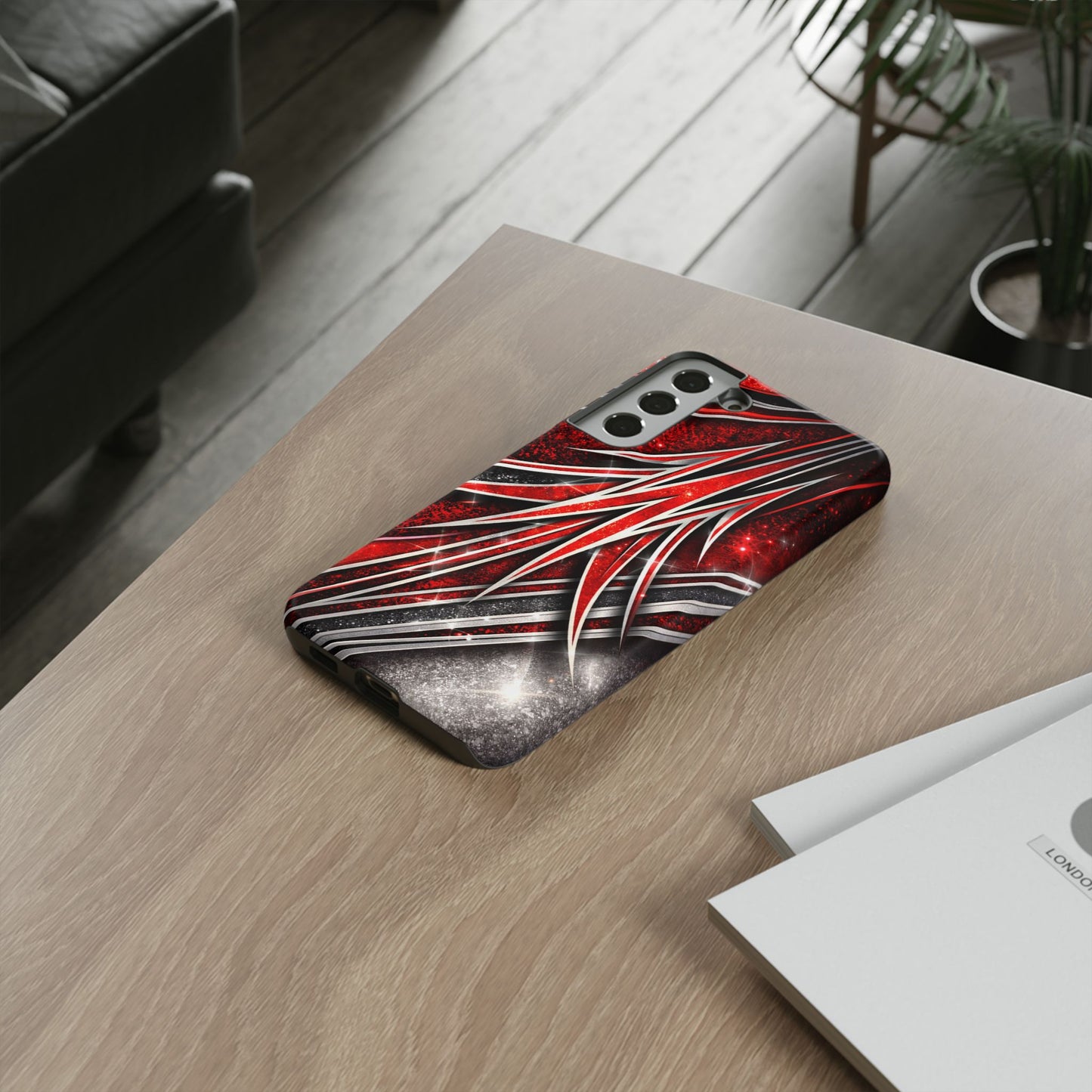 Mini Truck Inspired Pinstripe Graphic Heavy Duty Phone Case