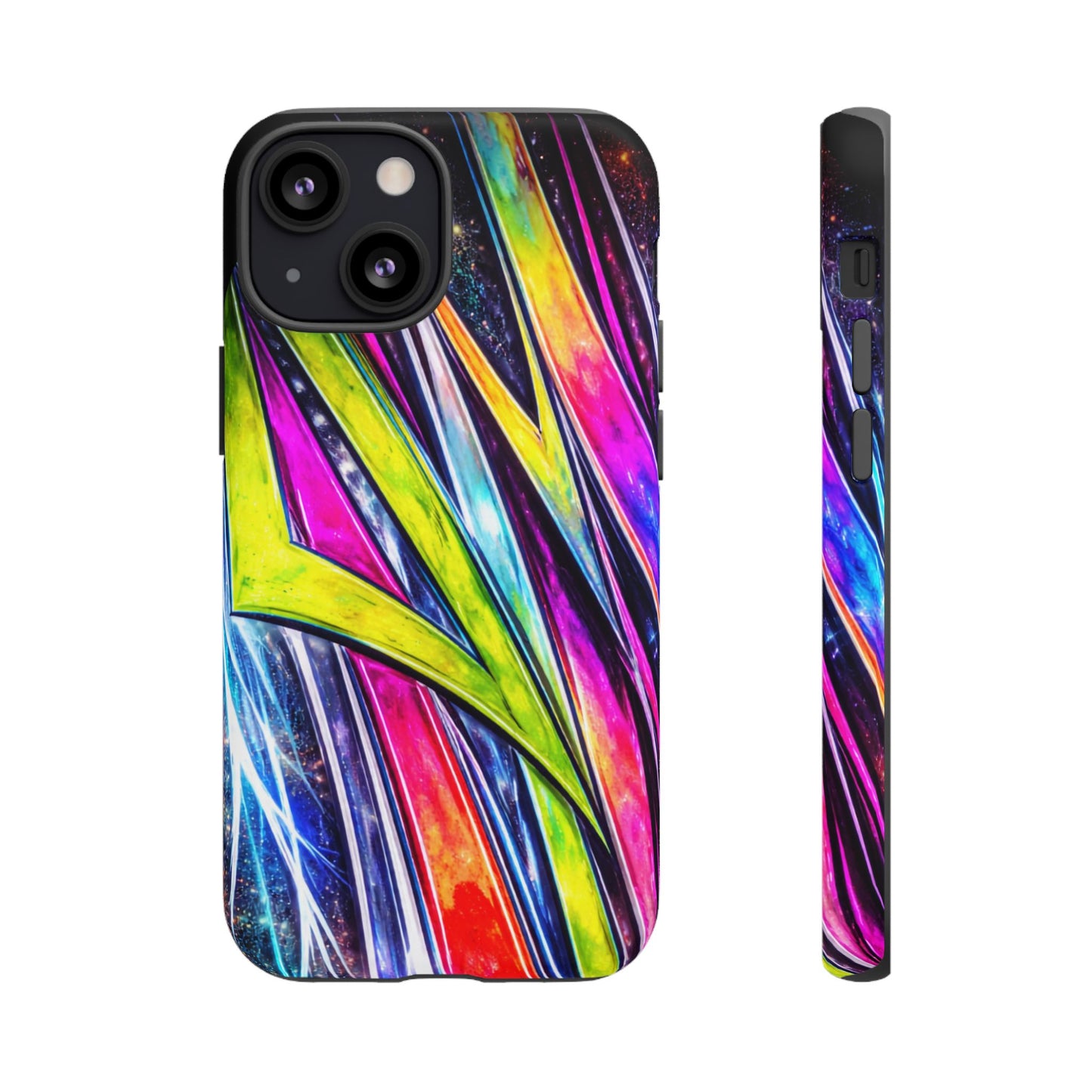 Neon Graffiti Phone Case | Tough Case, Vivid Abstract Street Art