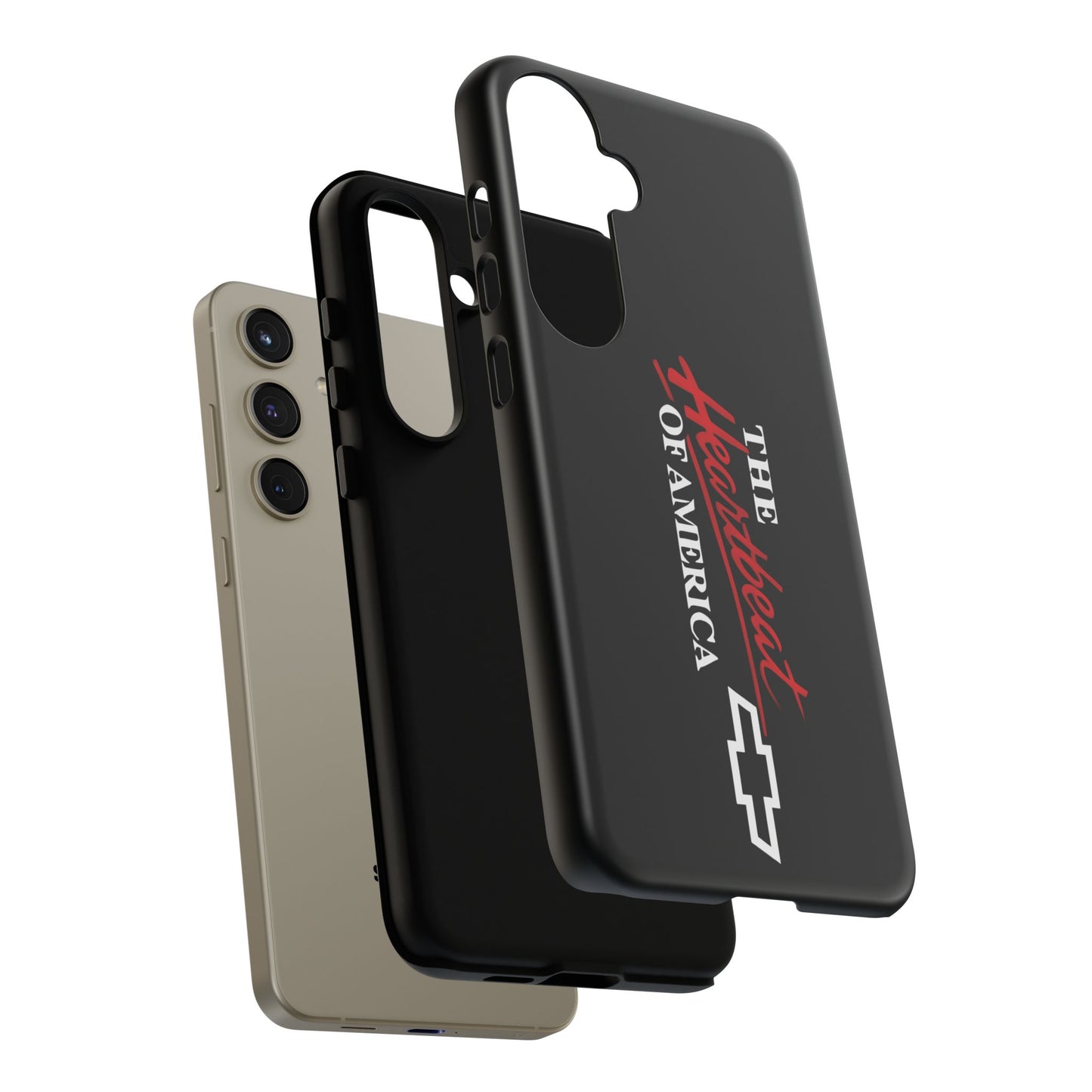 Chevy Phone Case, Tough Cases for Car Lovers, Vintage Style Cover, Heartbeat