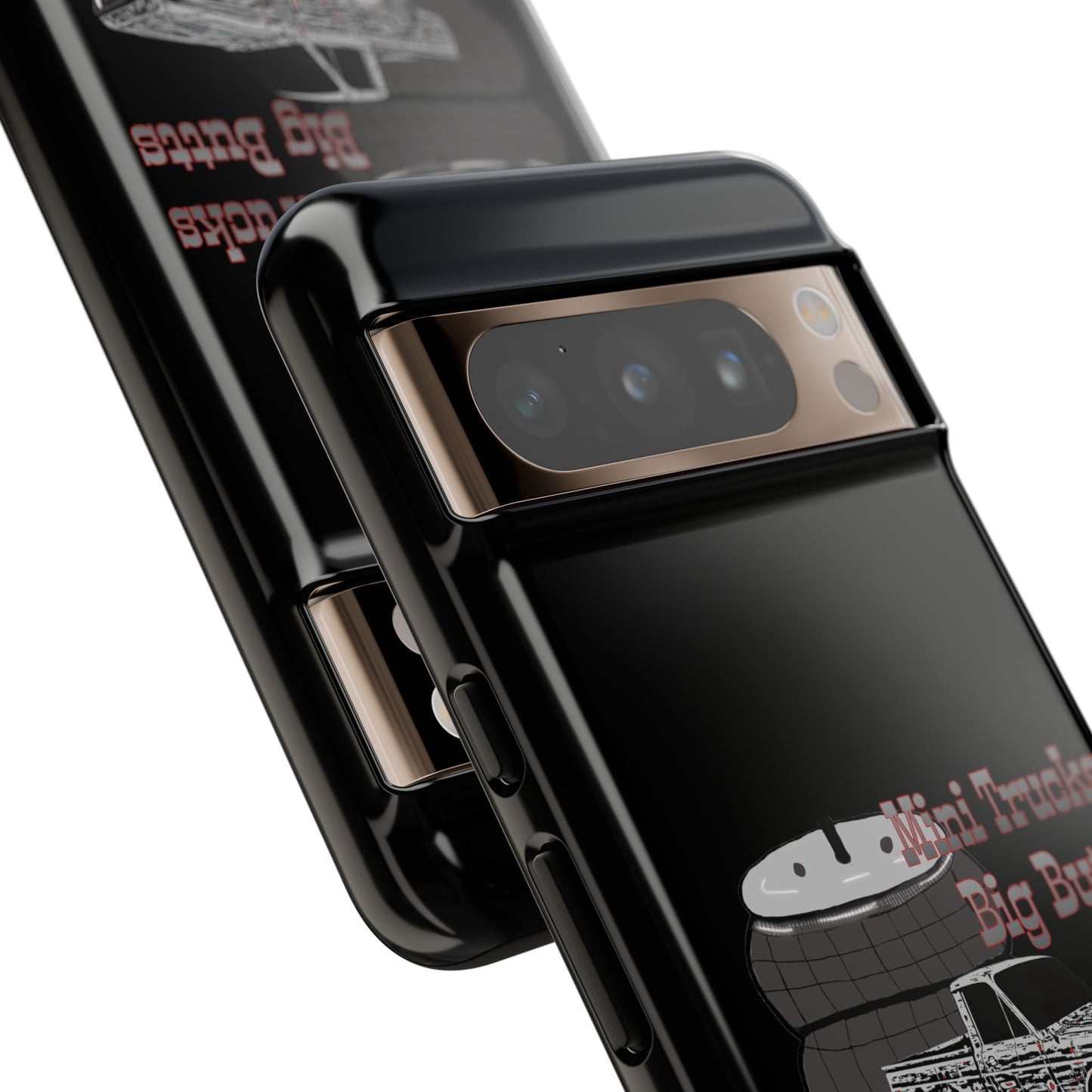 Funny Phone Case - Mini Trucks Big Butts Zero F@cks, Gift for Truck Lovers, Car