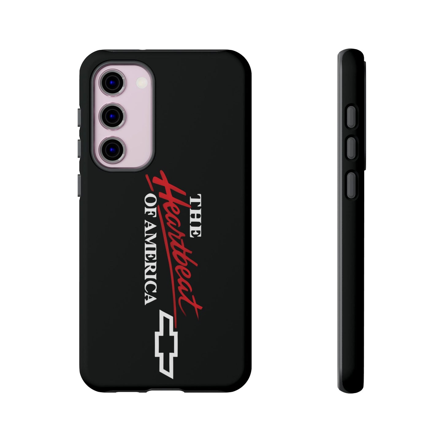 Chevy Phone Case, Tough Cases for Car Lovers, Vintage Style Cover, Heartbeat