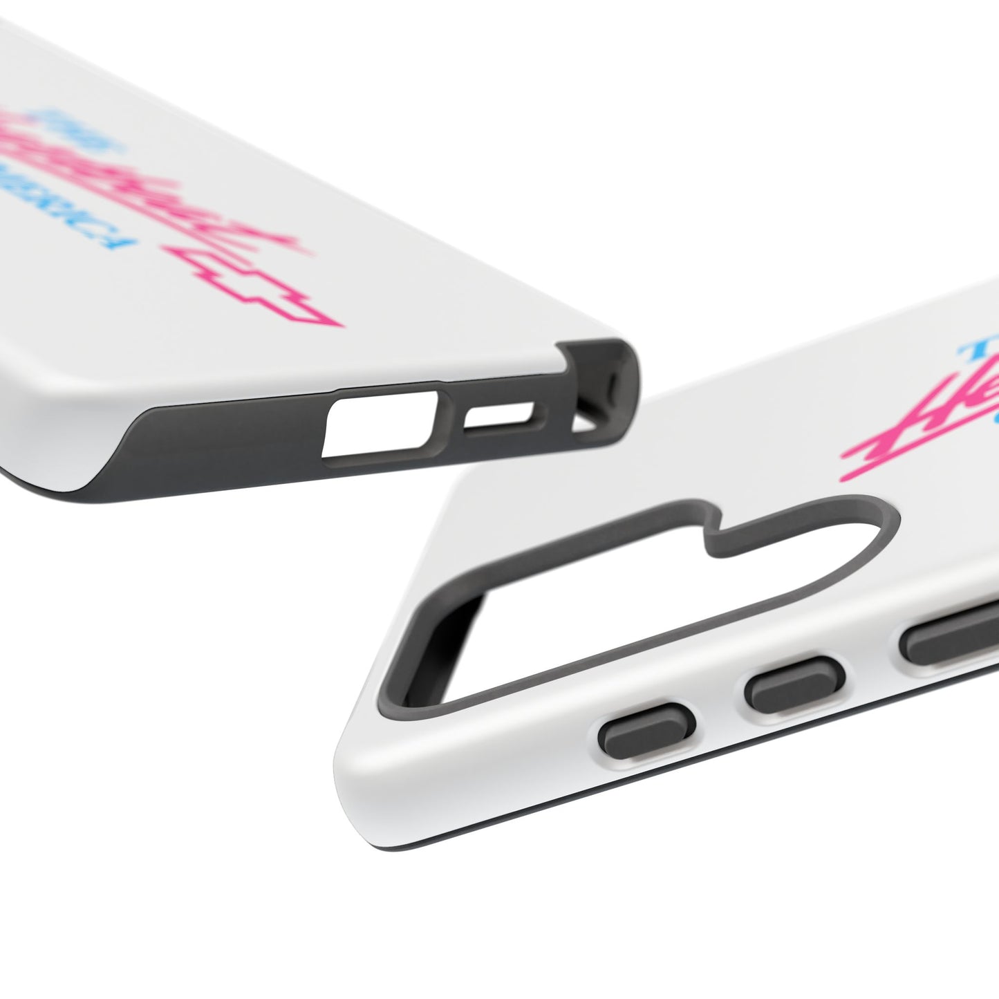 White  “The Heartbeat of America” Retro Chevy Logo, Slim Protective Cover