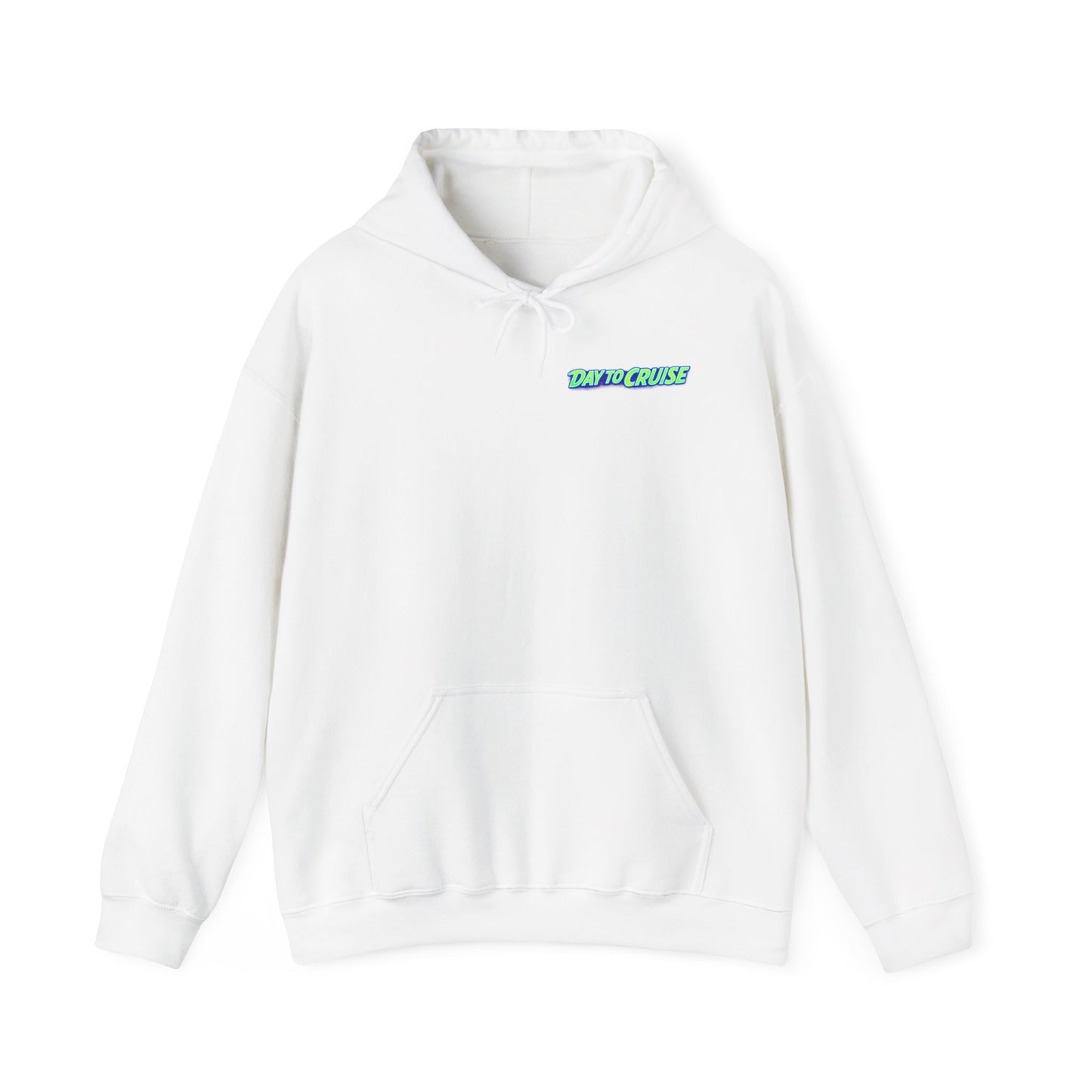 Cruise Night Hoodie — "Day To Cruise" Retro UFO Car Graphic