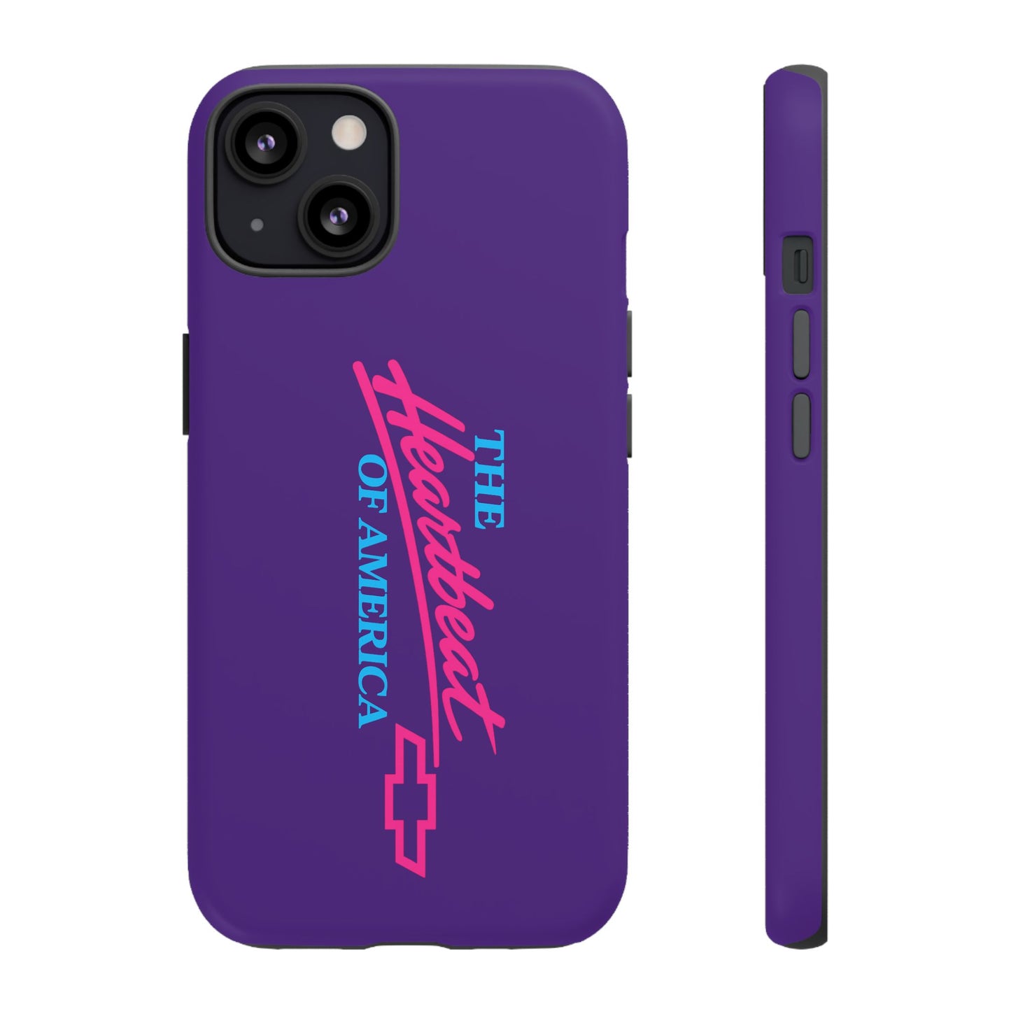 Purple  “The Heartbeat of America” Retro Chevy Logo, Slim Protective Cover