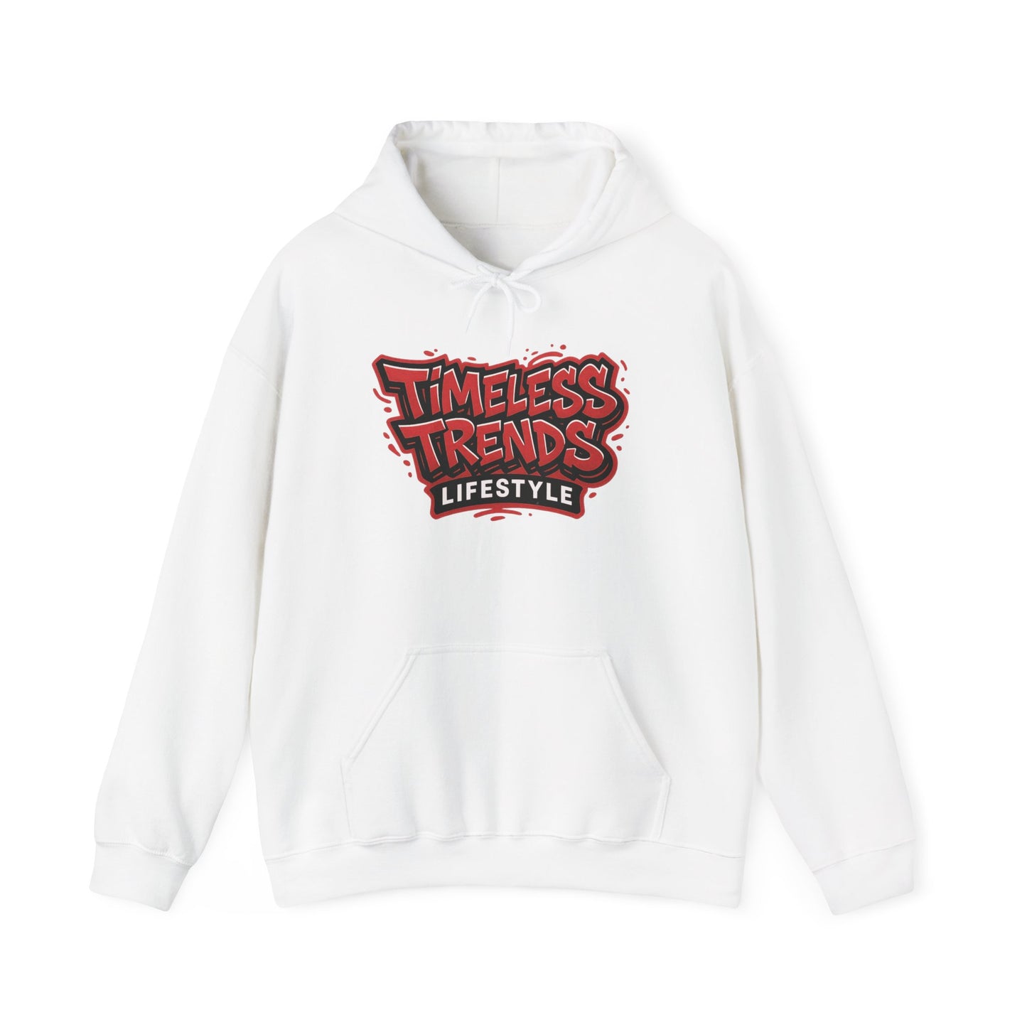 Timeless Trends Lifestyle Hoodie — Retro Streetwear Logo Pullover