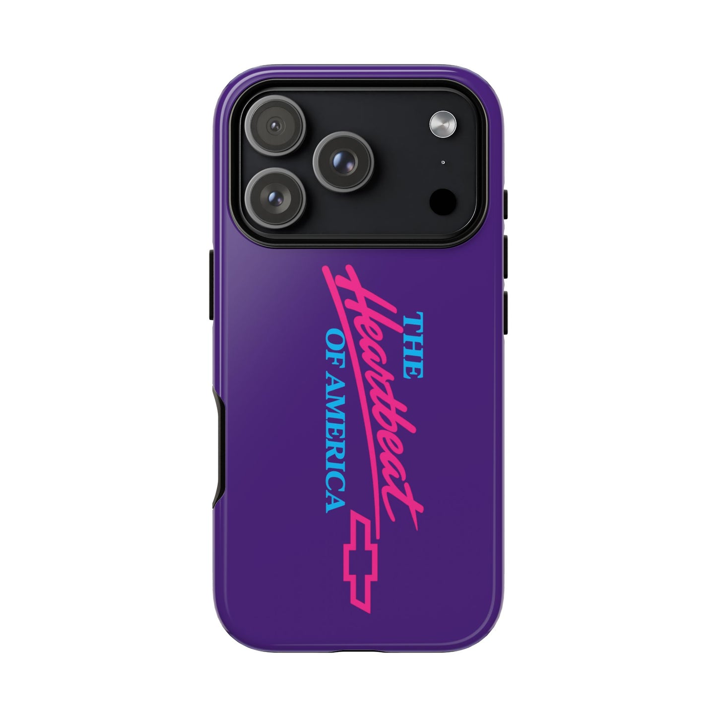 Purple  “The Heartbeat of America” Retro Chevy Logo, Slim Protective Cover