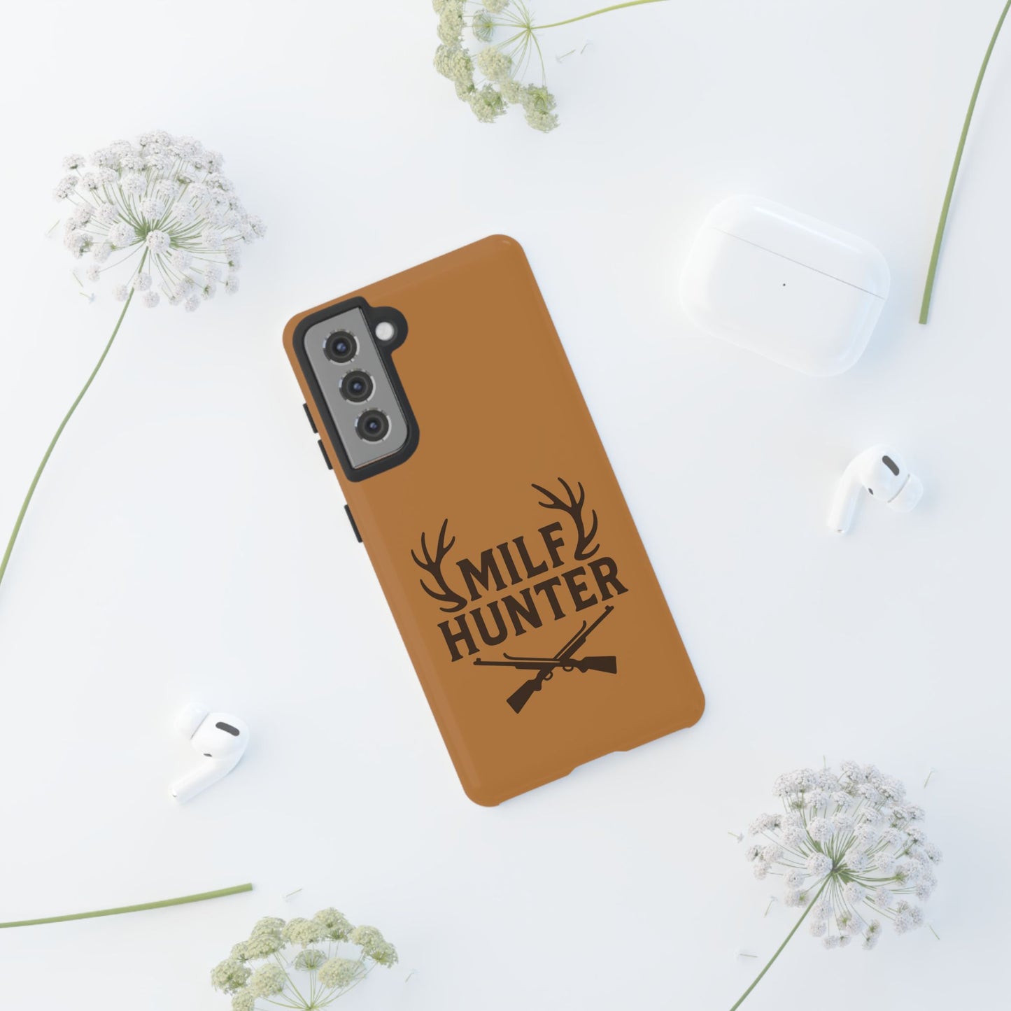 Phone Case, Funny Milf Hunter Design for Tough Cases, Rugged Protective Cover,