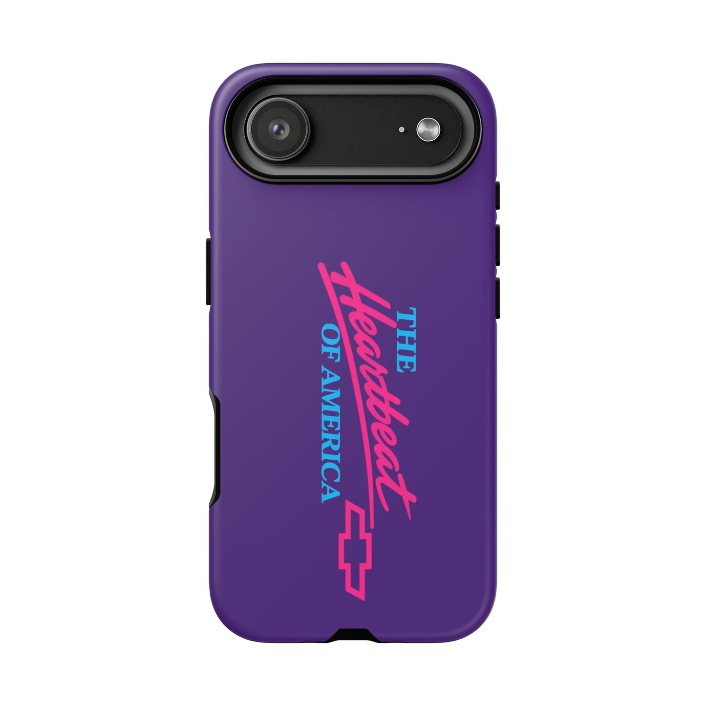 Purple  “The Heartbeat of America” Retro Chevy Logo, Slim Protective Cover