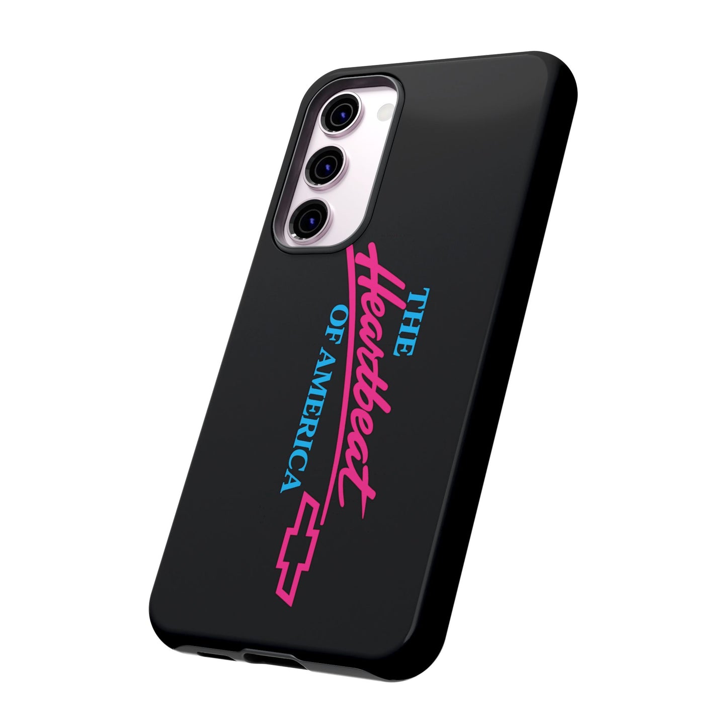 Phone Case — “The Heartbeat of America” Retro Chevy Logo, Slim Protective Cover
