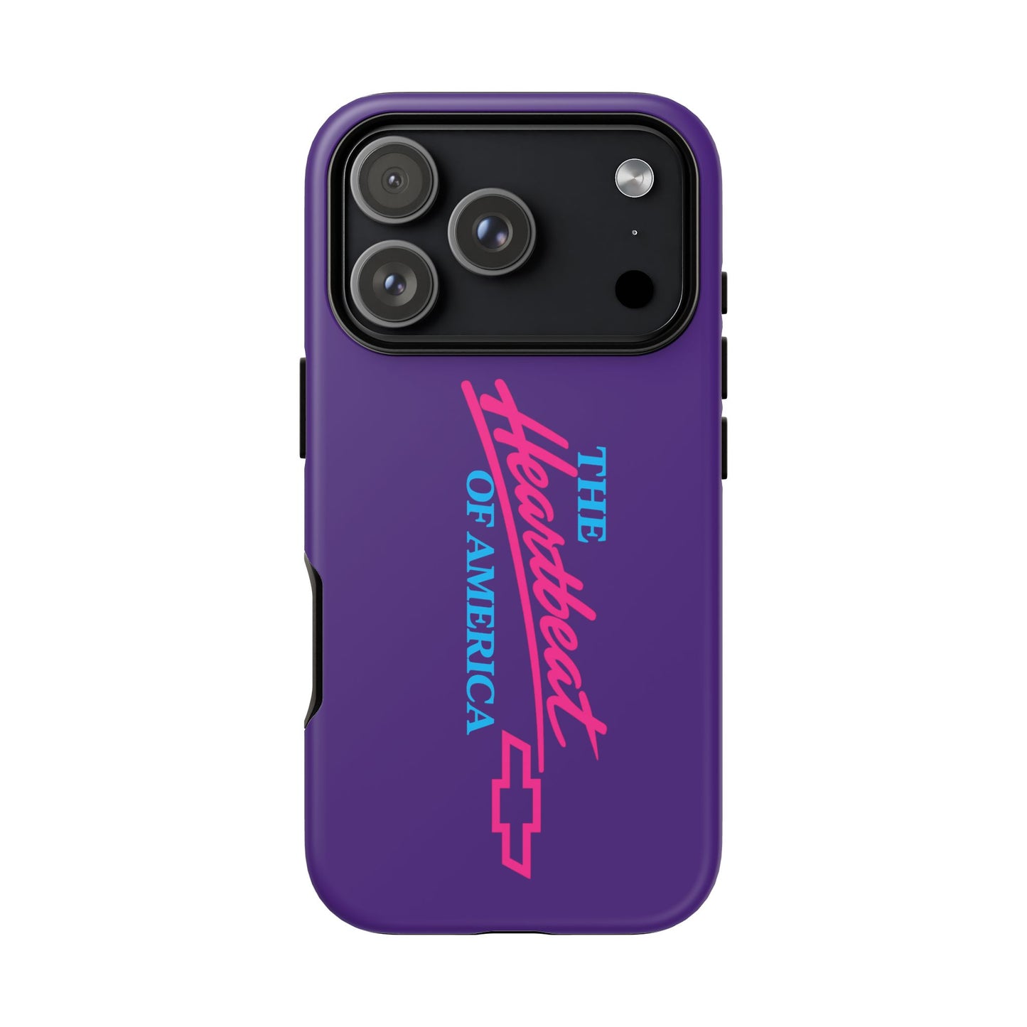 Purple  “The Heartbeat of America” Retro Chevy Logo, Slim Protective Cover