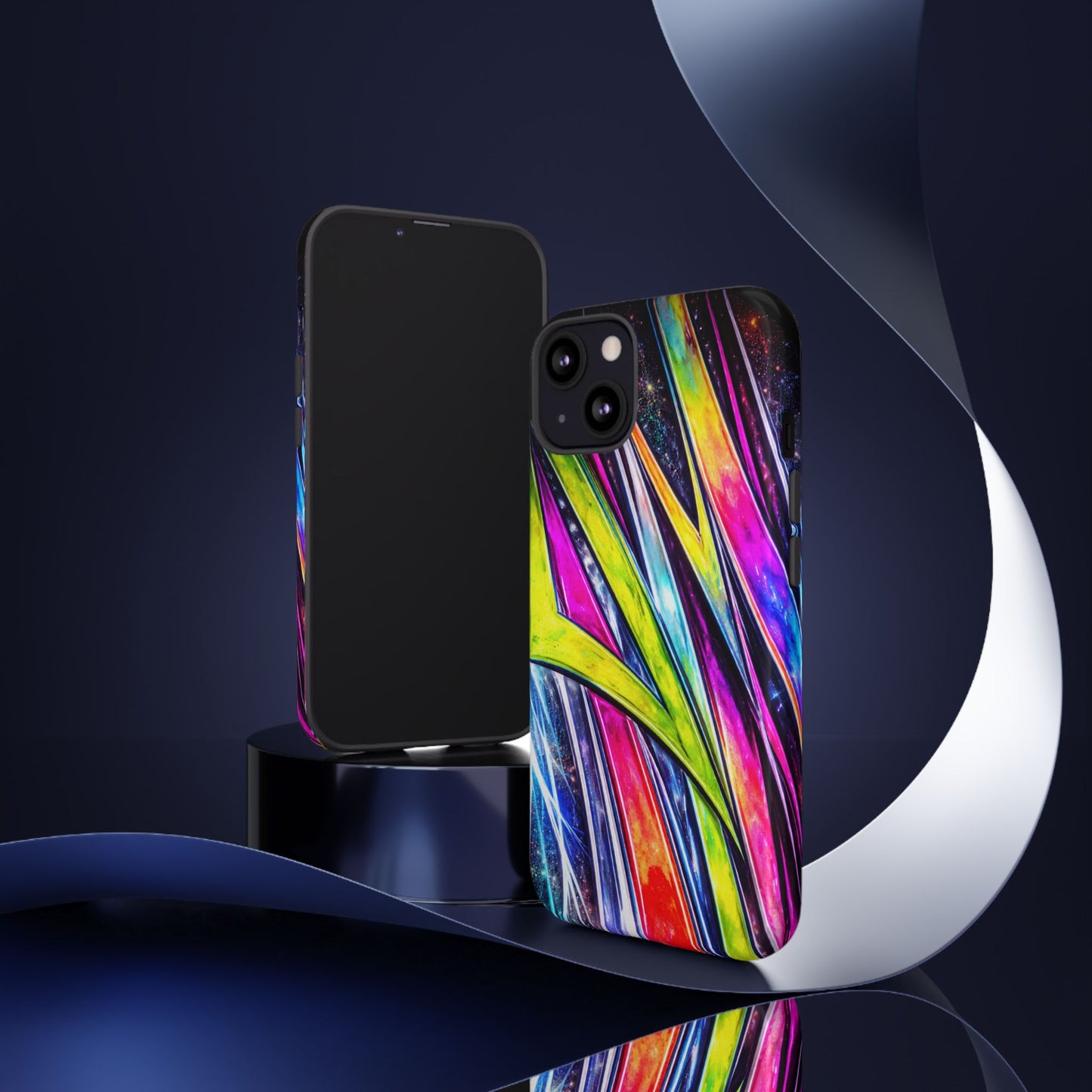 Neon Graffiti Phone Case | Tough Case, Vivid Abstract Street Art