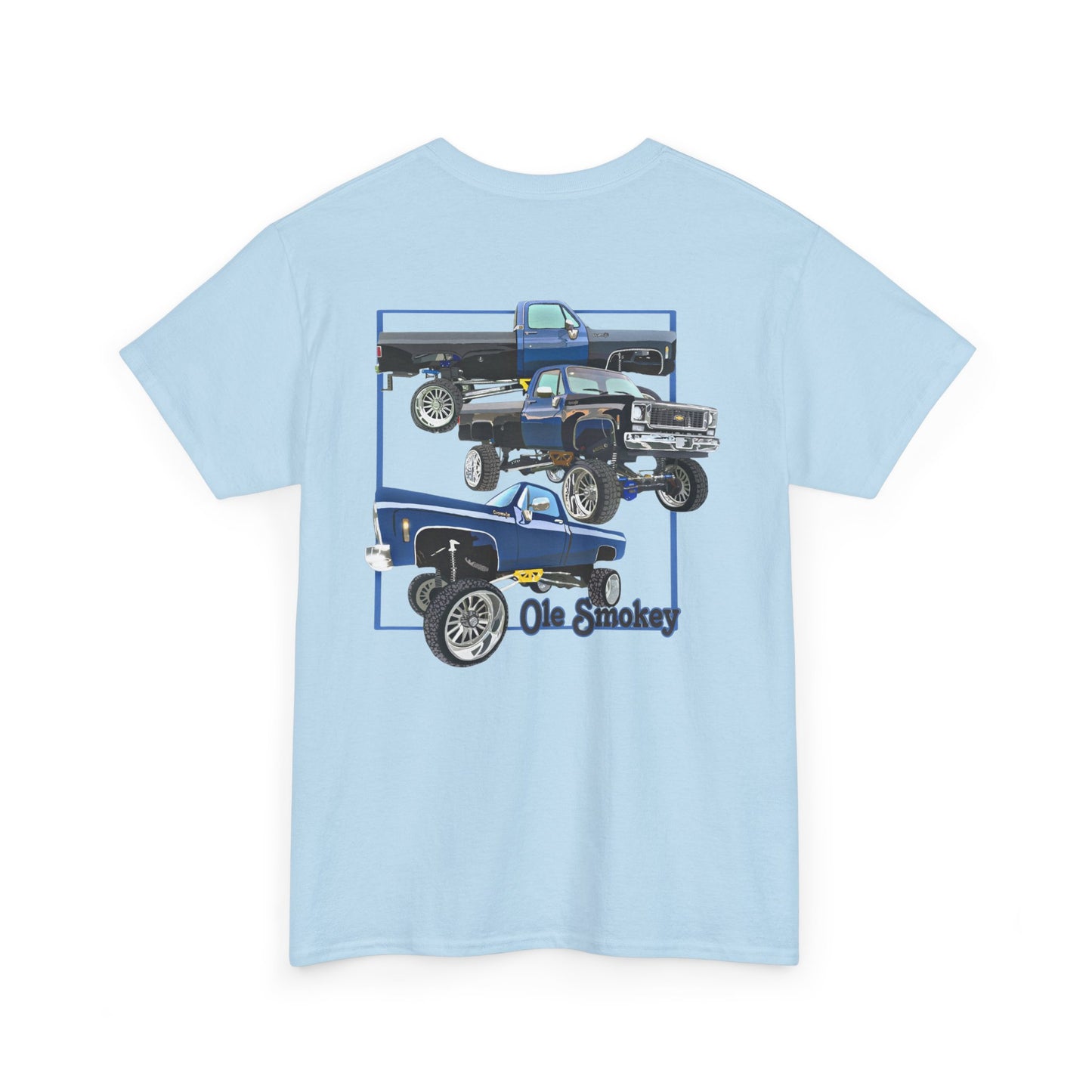 Classic Chevy Truck Tee — Vintage Blue Pickup Graphic Shirt