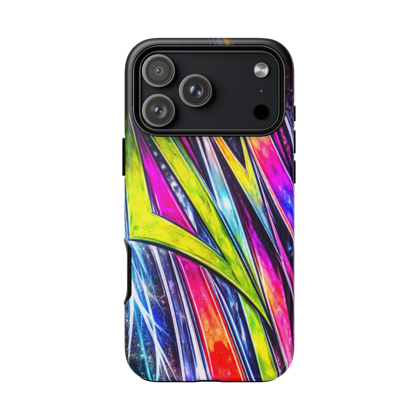 Neon Graffiti Phone Case | Tough Case, Vivid Abstract Street Art