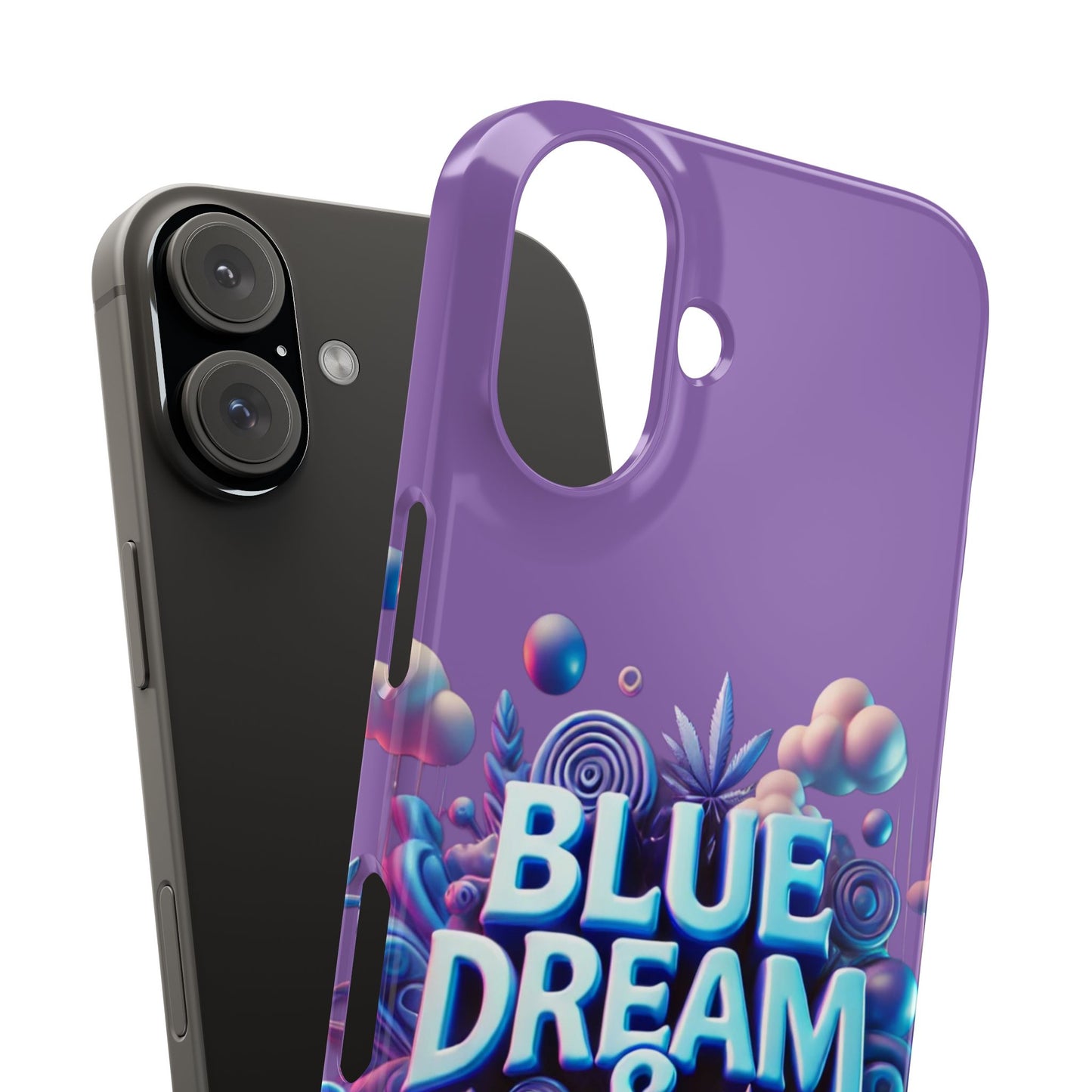 Vibrant Slim Phone Cases - 'Blue Dream & Lean' Design for Trendsetters