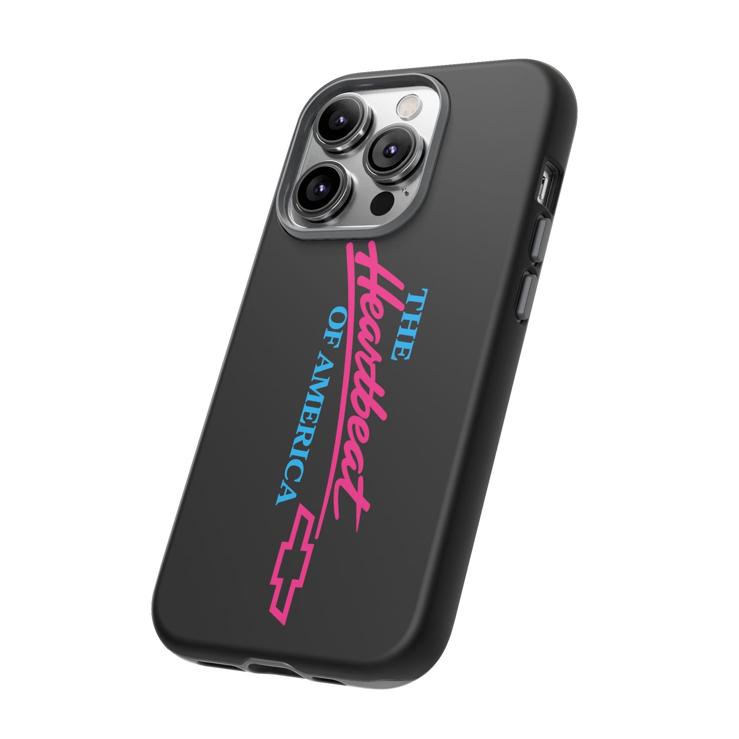 Phone Case — “The Heartbeat of America” Retro Chevy Logo, Slim Protective Cover