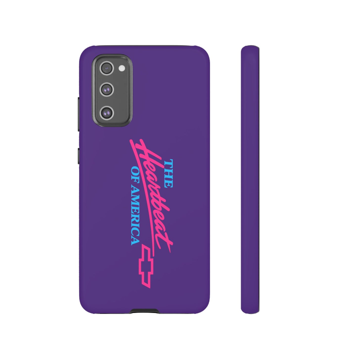Purple  “The Heartbeat of America” Retro Chevy Logo, Slim Protective Cover